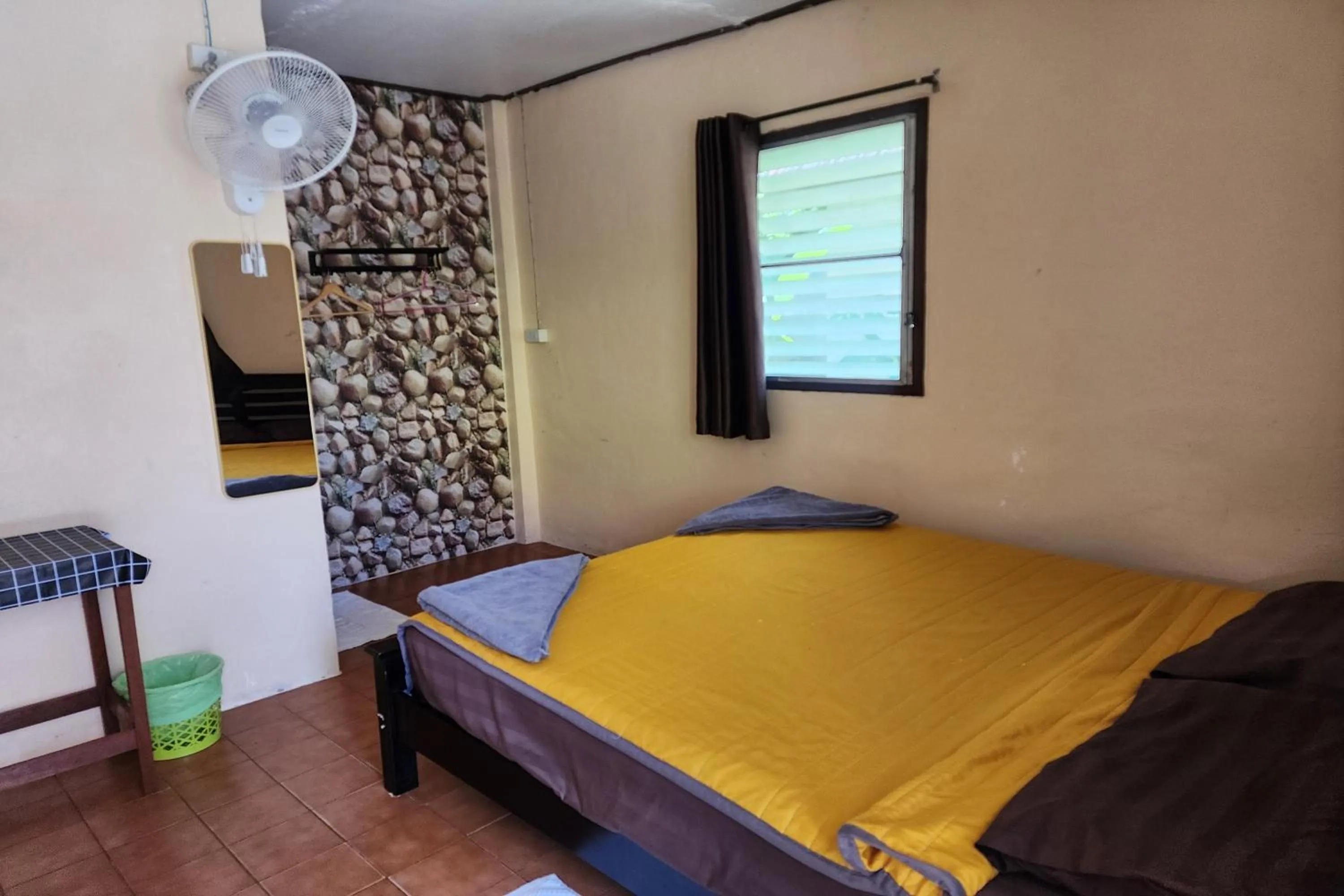 Bedroom, Bed in My Pumpkin Bungalow Krabi