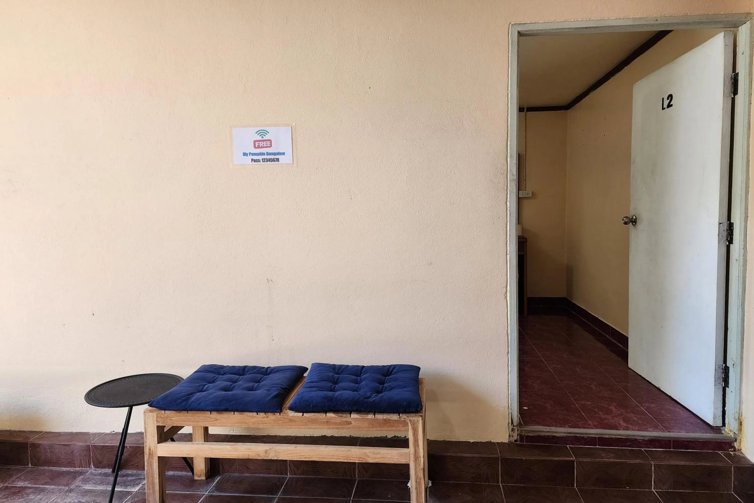 Seating area in My Pumpkin Bungalow Krabi