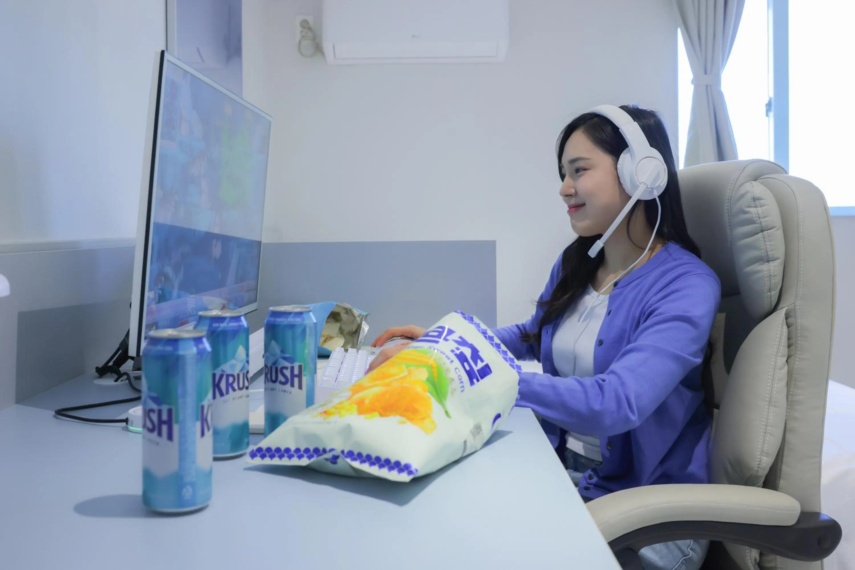 Bed in Anook Air Hotel Chuncheon