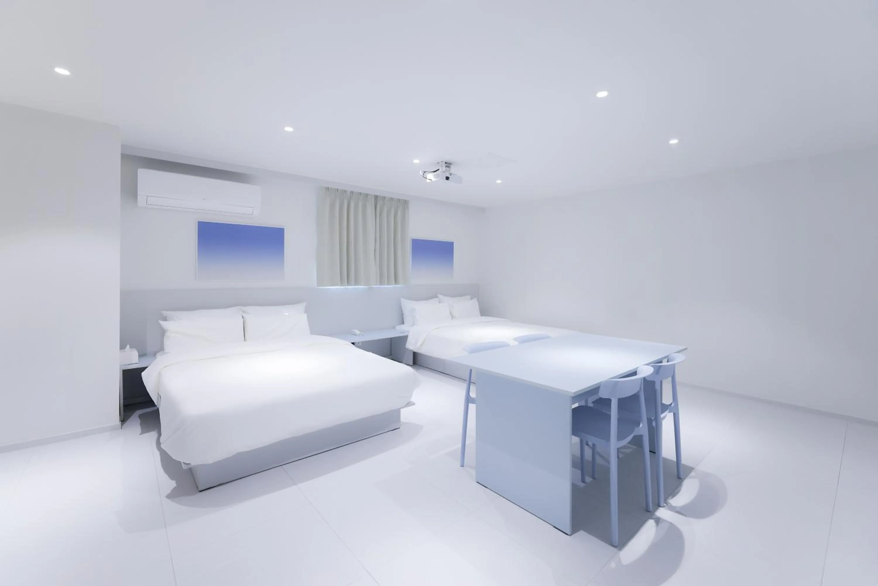 Bed in Anook Air Hotel Chuncheon