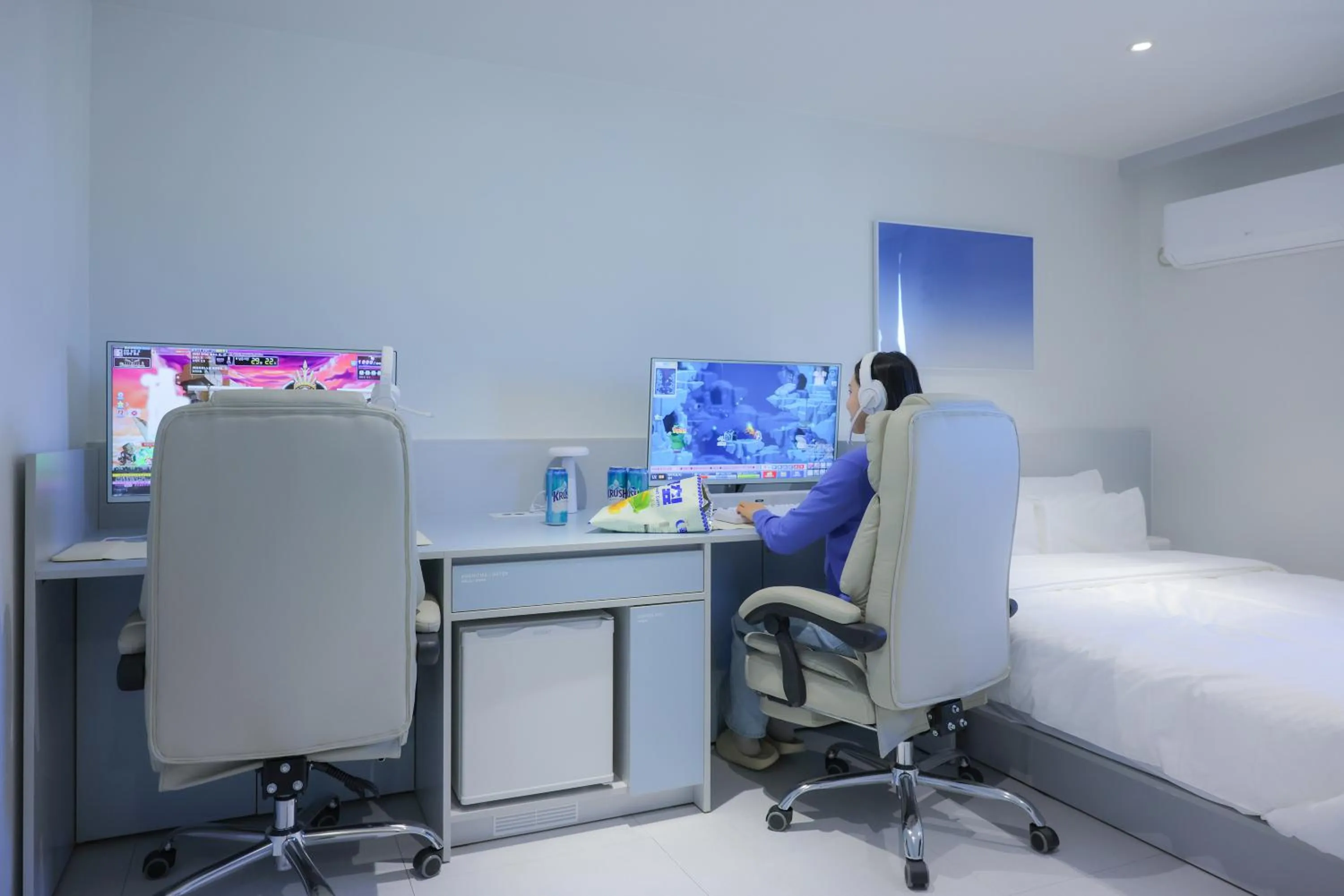 Bed in Anook Air Hotel Chuncheon