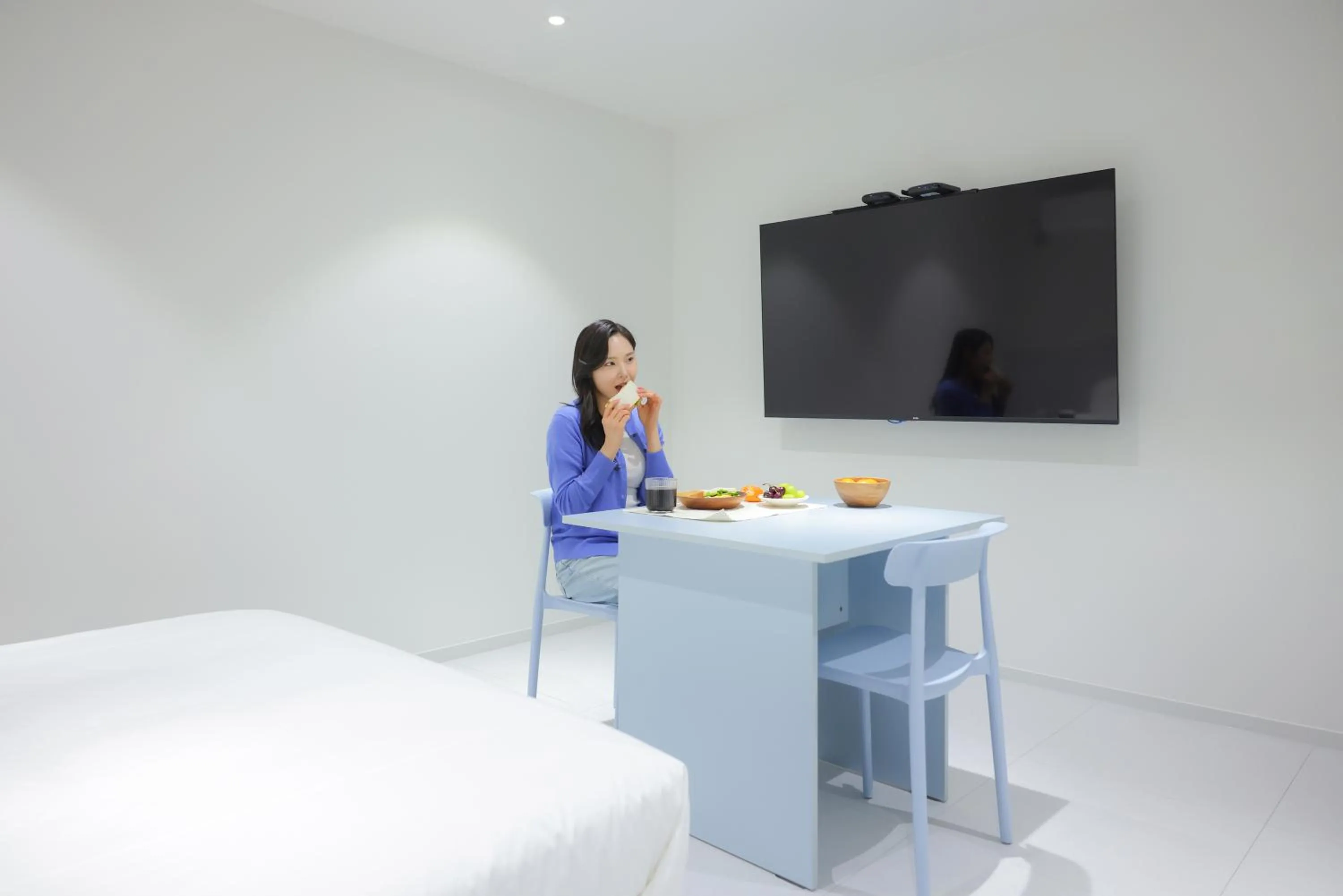 Bed in Anook Air Hotel Chuncheon