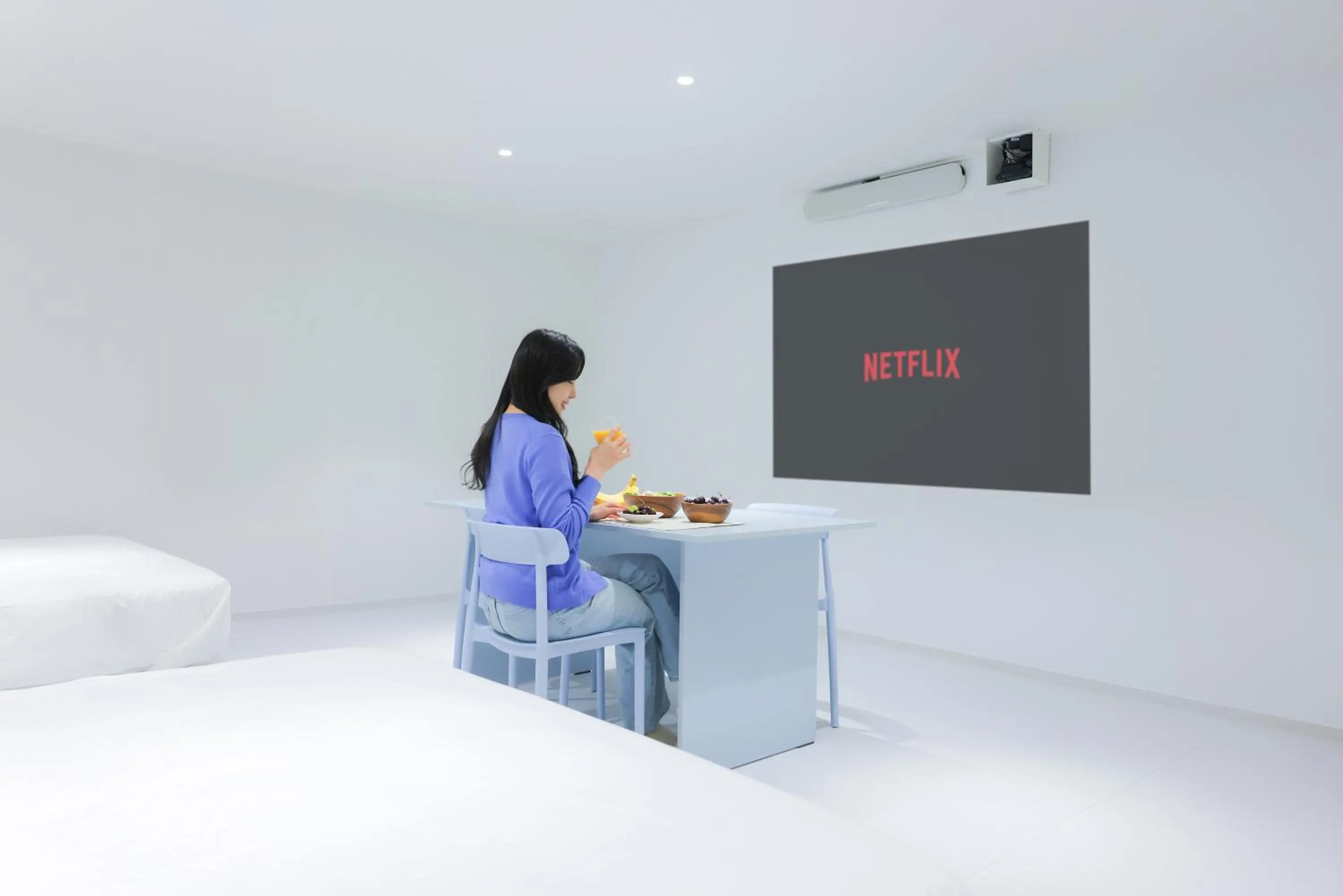 Bed in Anook Air Hotel Chuncheon