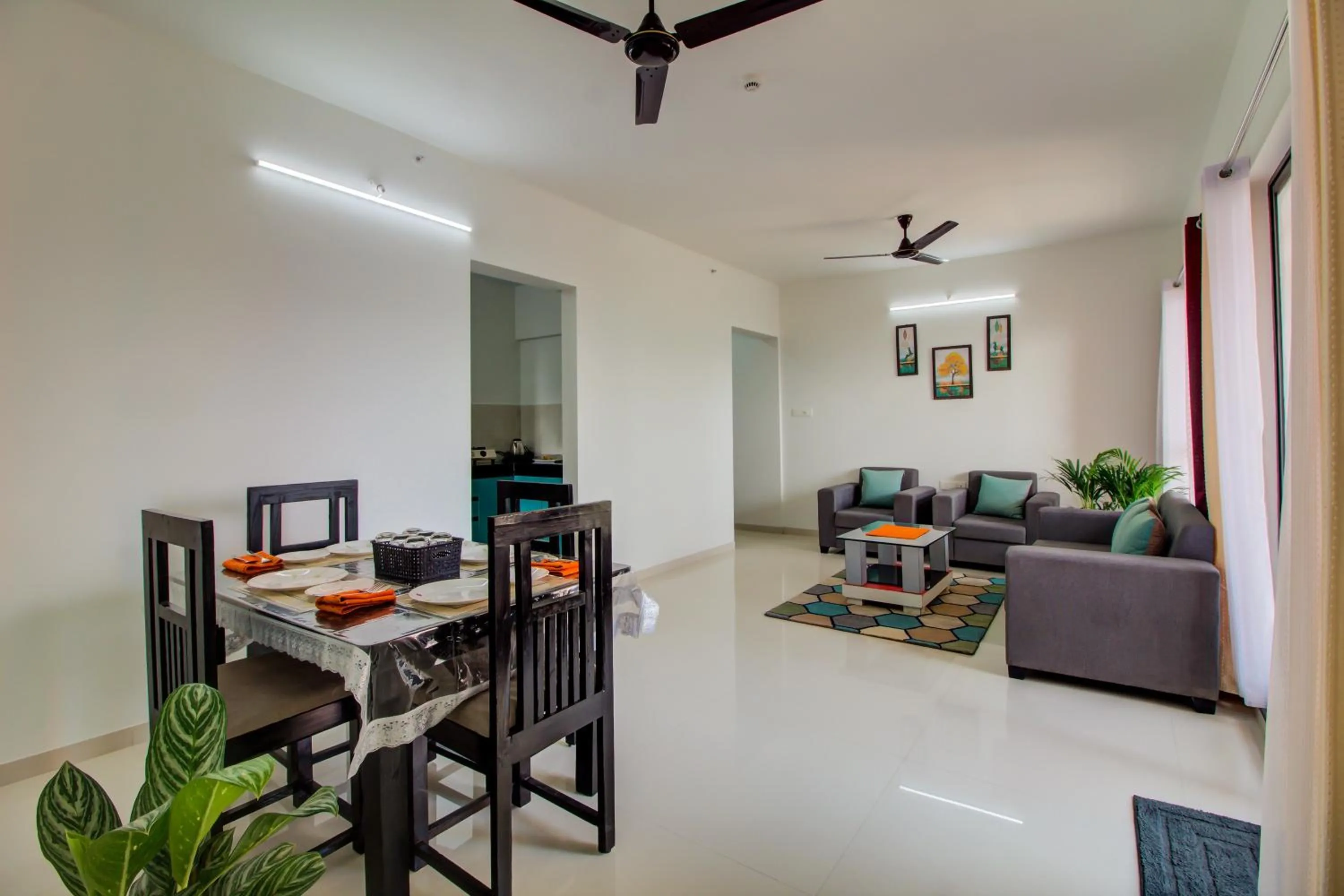 Living room in VibeStayZ Kedar Hinjewadi