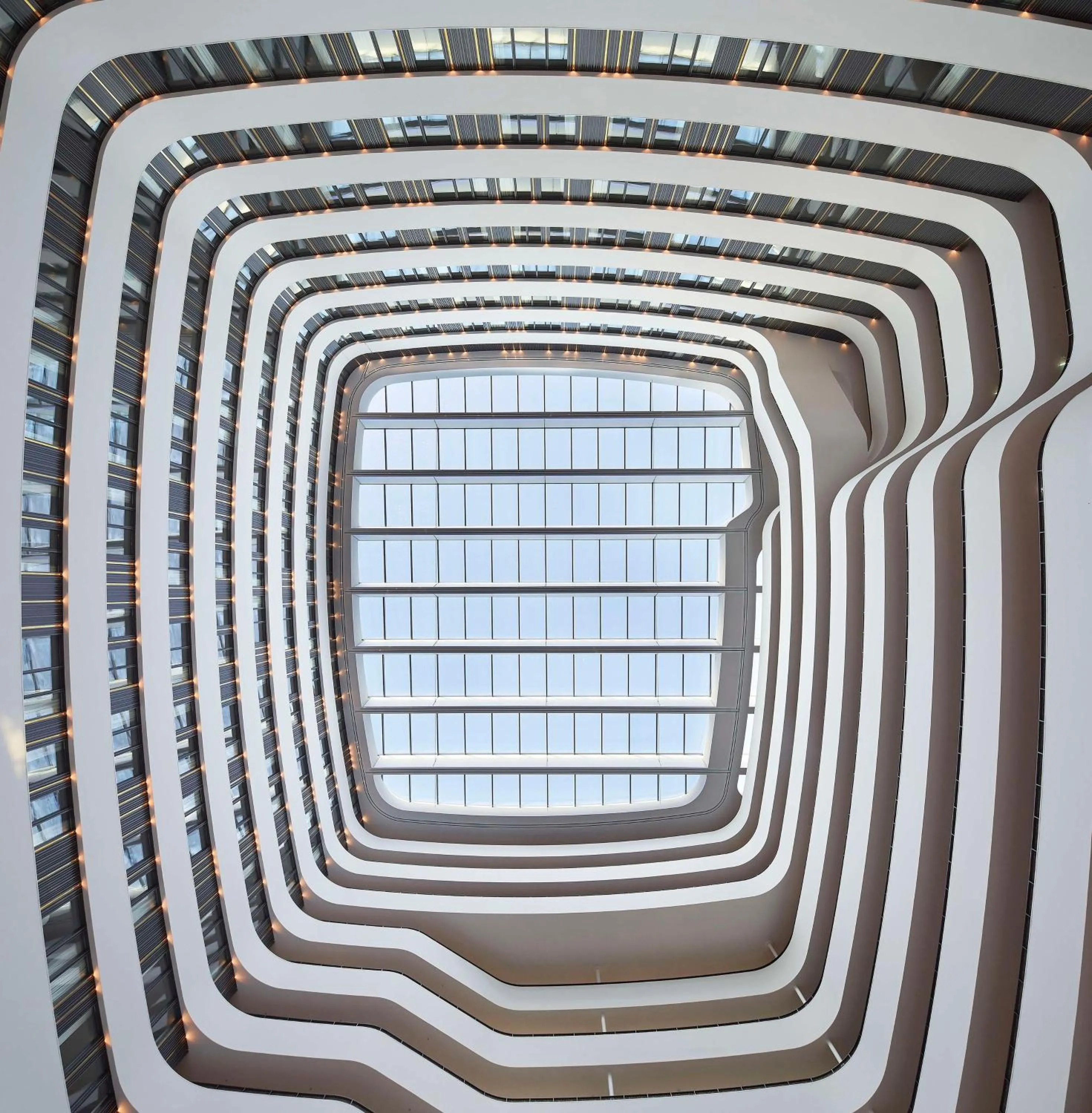Lobby or reception in Hilton Amsterdam Airport Schiphol