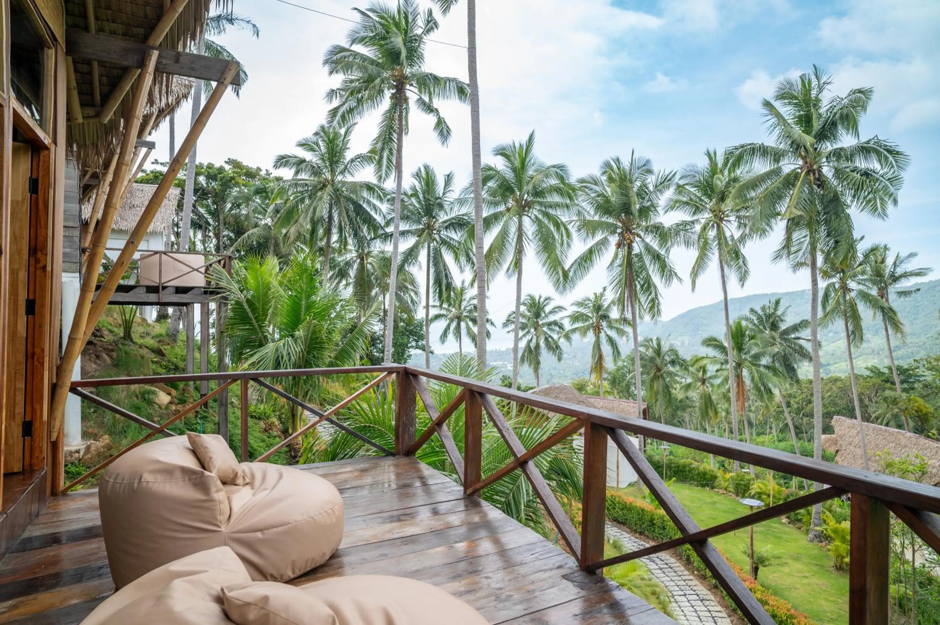 Balcony/Terrace in RoomQuest THEVA Resort Koh Samui