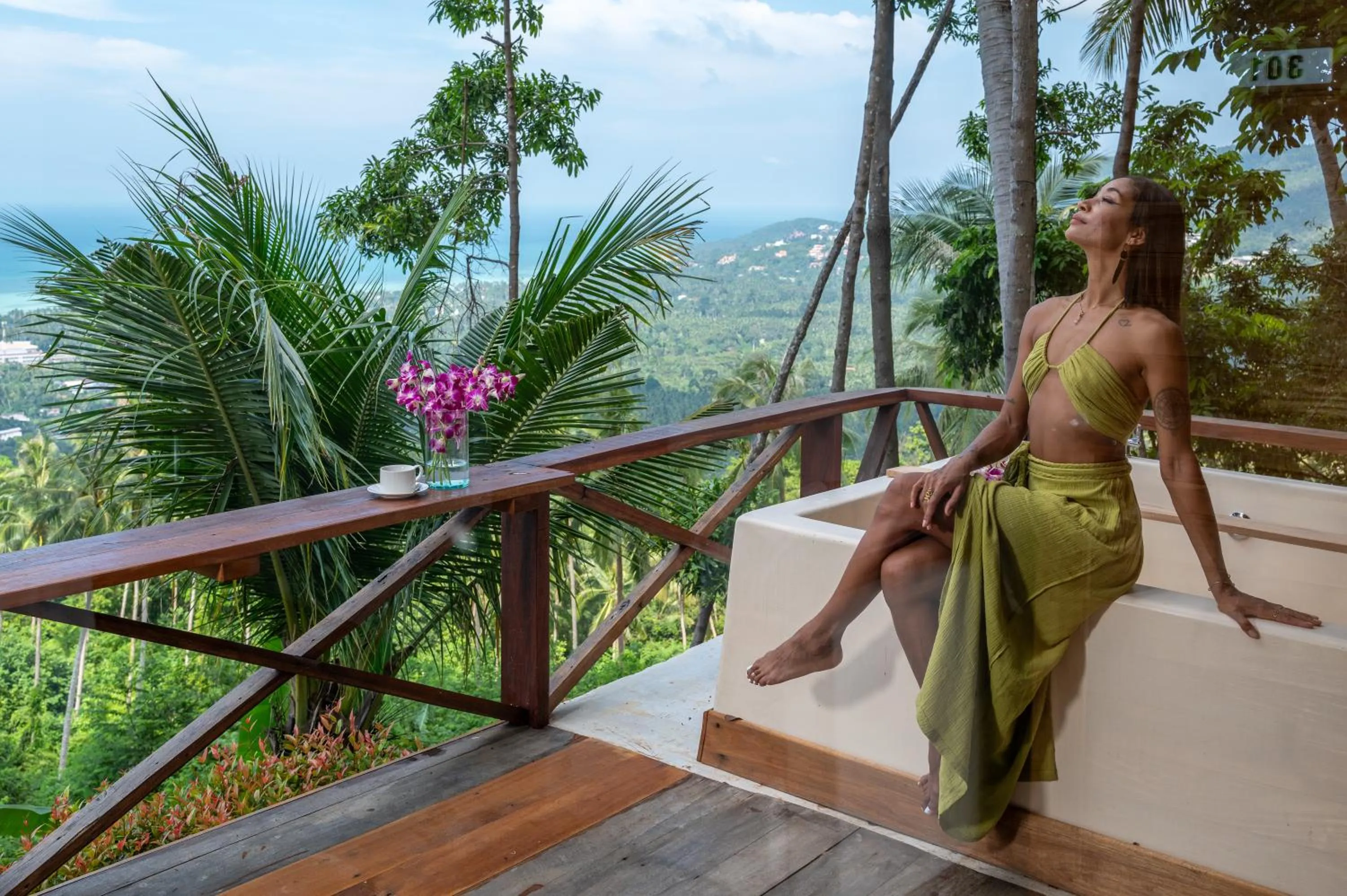 View (from property/room) in RoomQuest THEVA Resort Koh Samui