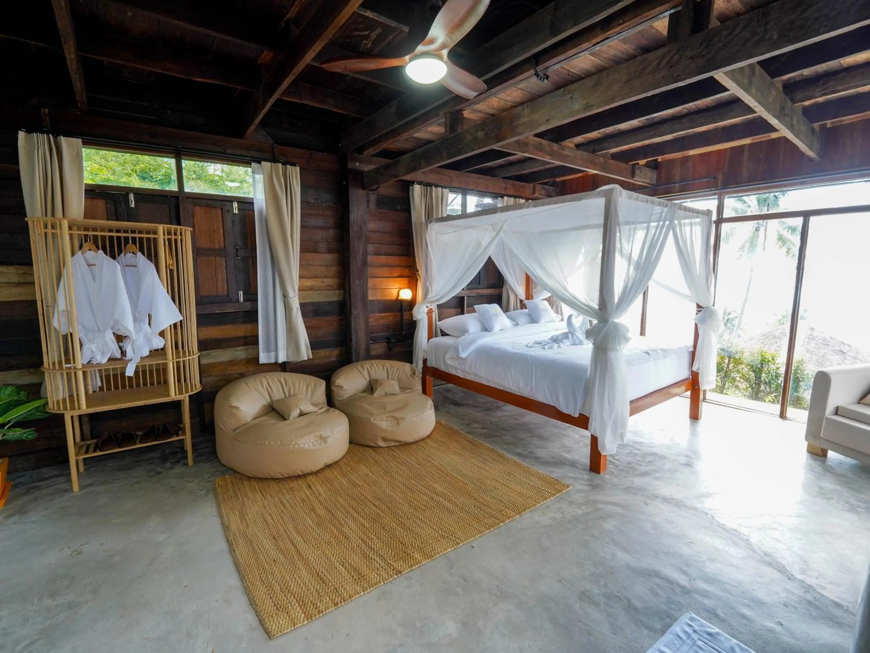 Bed in RoomQuest THEVA Resort Koh Samui