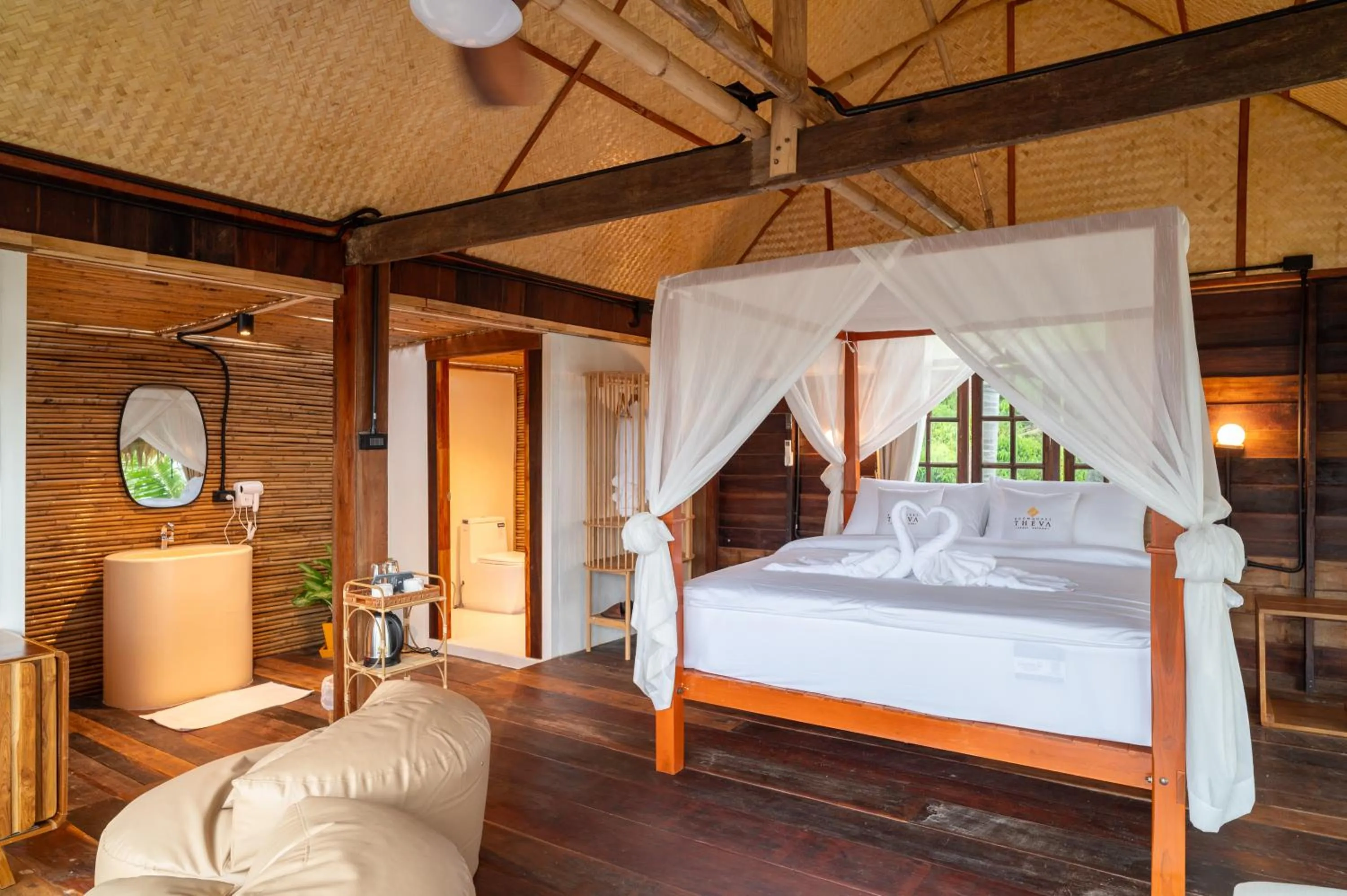 Photo of the whole room, Bed in RoomQuest THEVA Resort Koh Samui