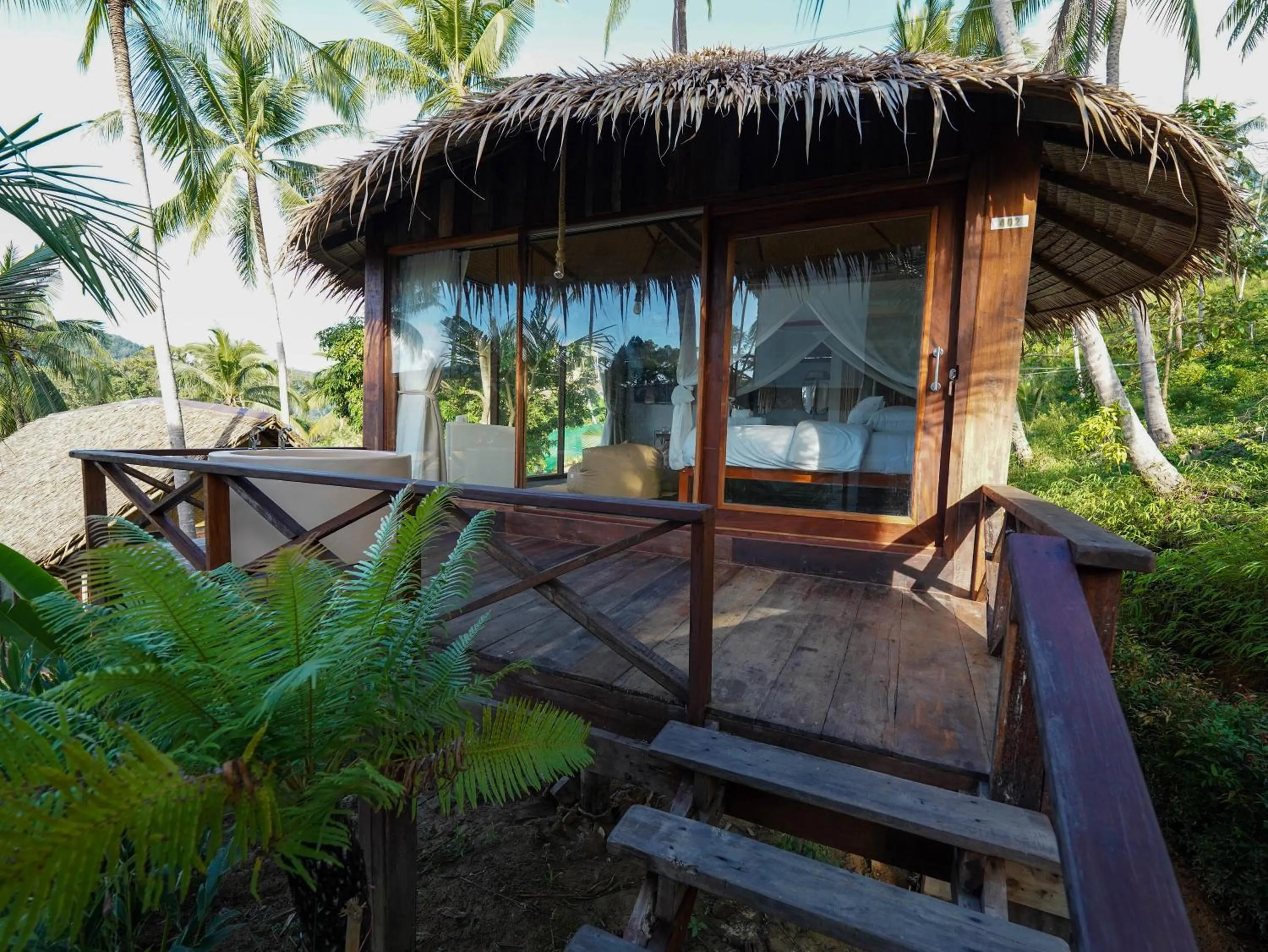 Balcony/Terrace in RoomQuest THEVA Resort Koh Samui