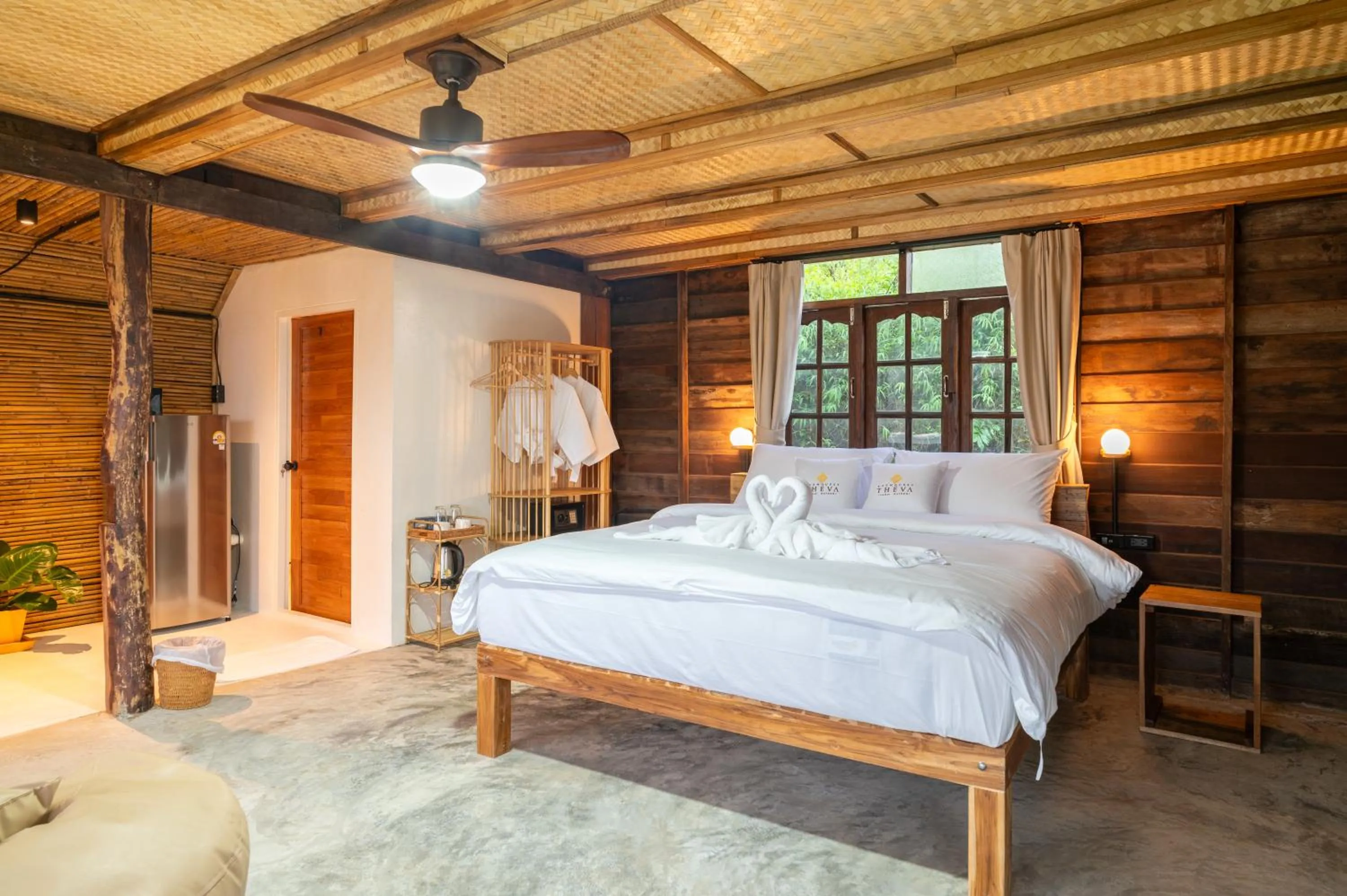 Bed in RoomQuest THEVA Resort Koh Samui