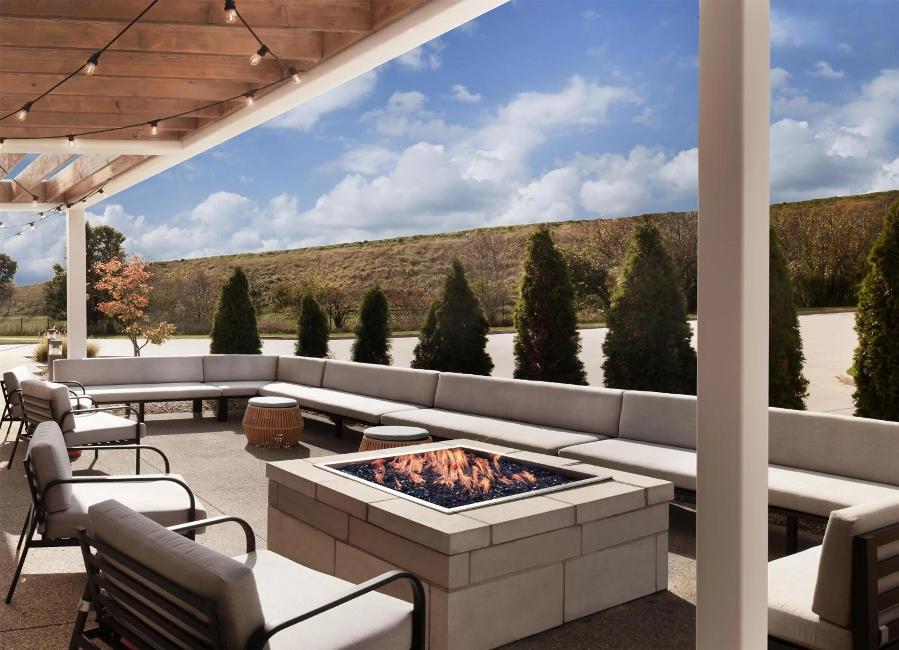 Patio in Home2 Suites by Hilton Canton