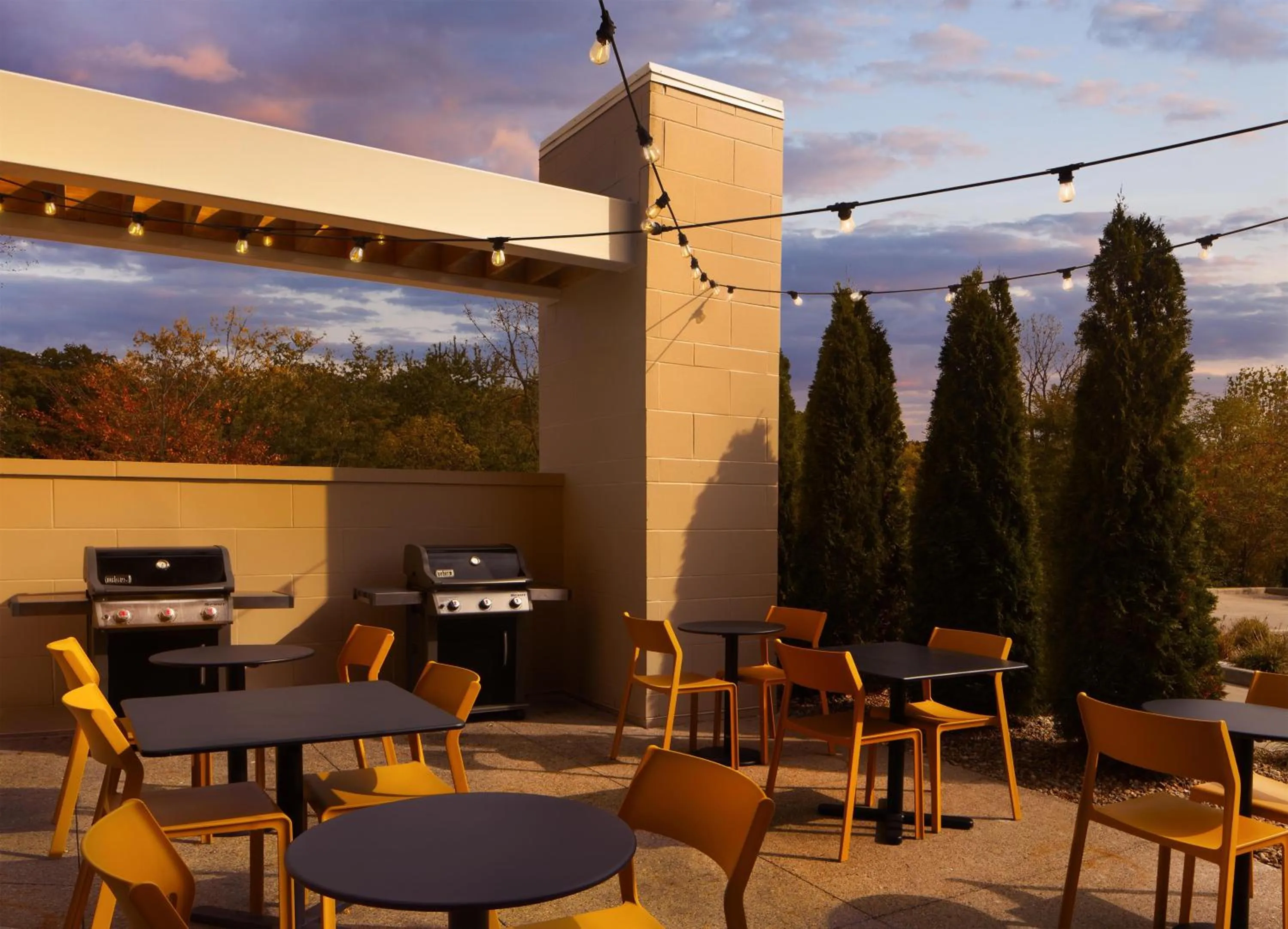 Patio in Home2 Suites by Hilton Canton