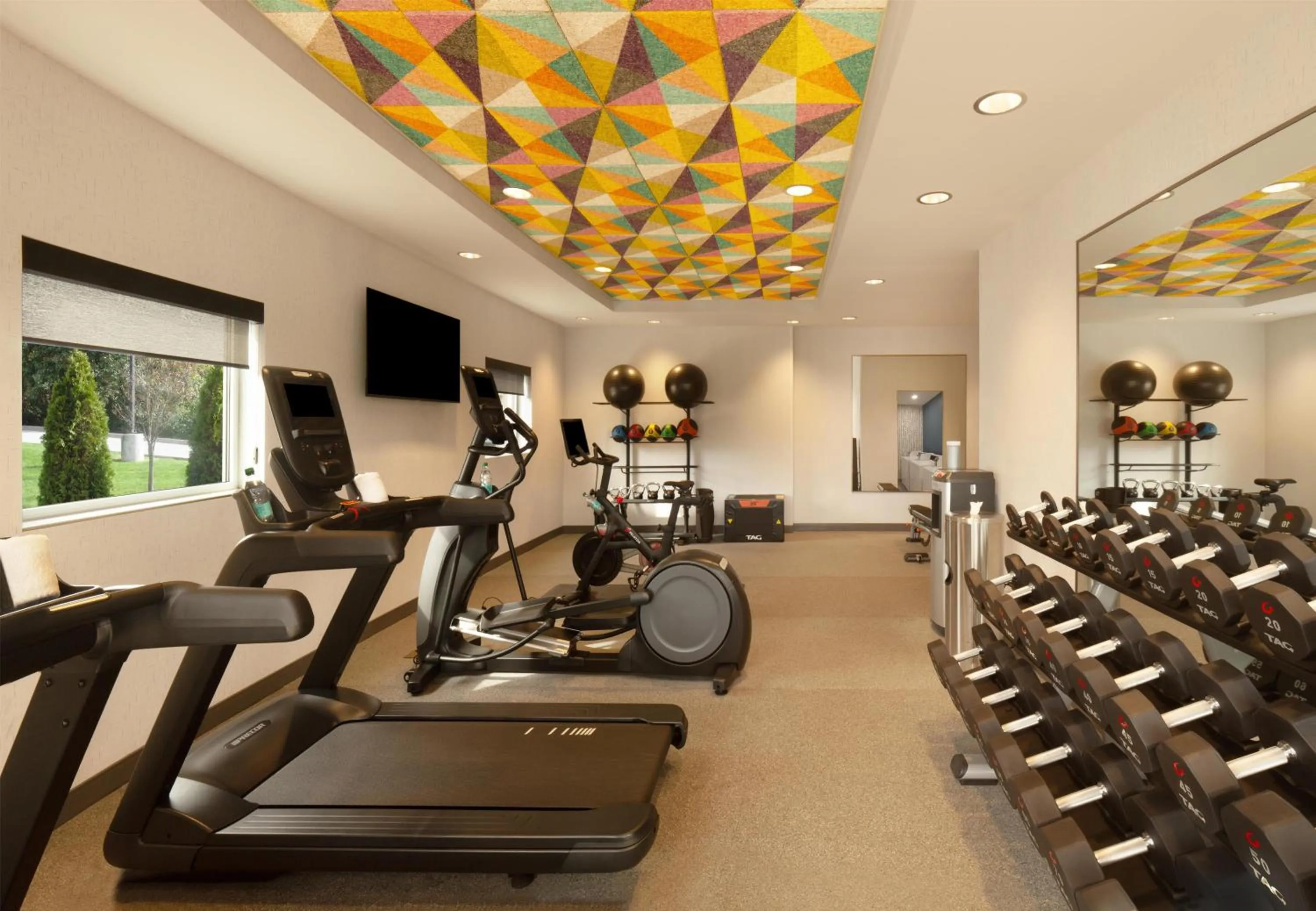 Fitness centre/facilities in Home2 Suites by Hilton Canton