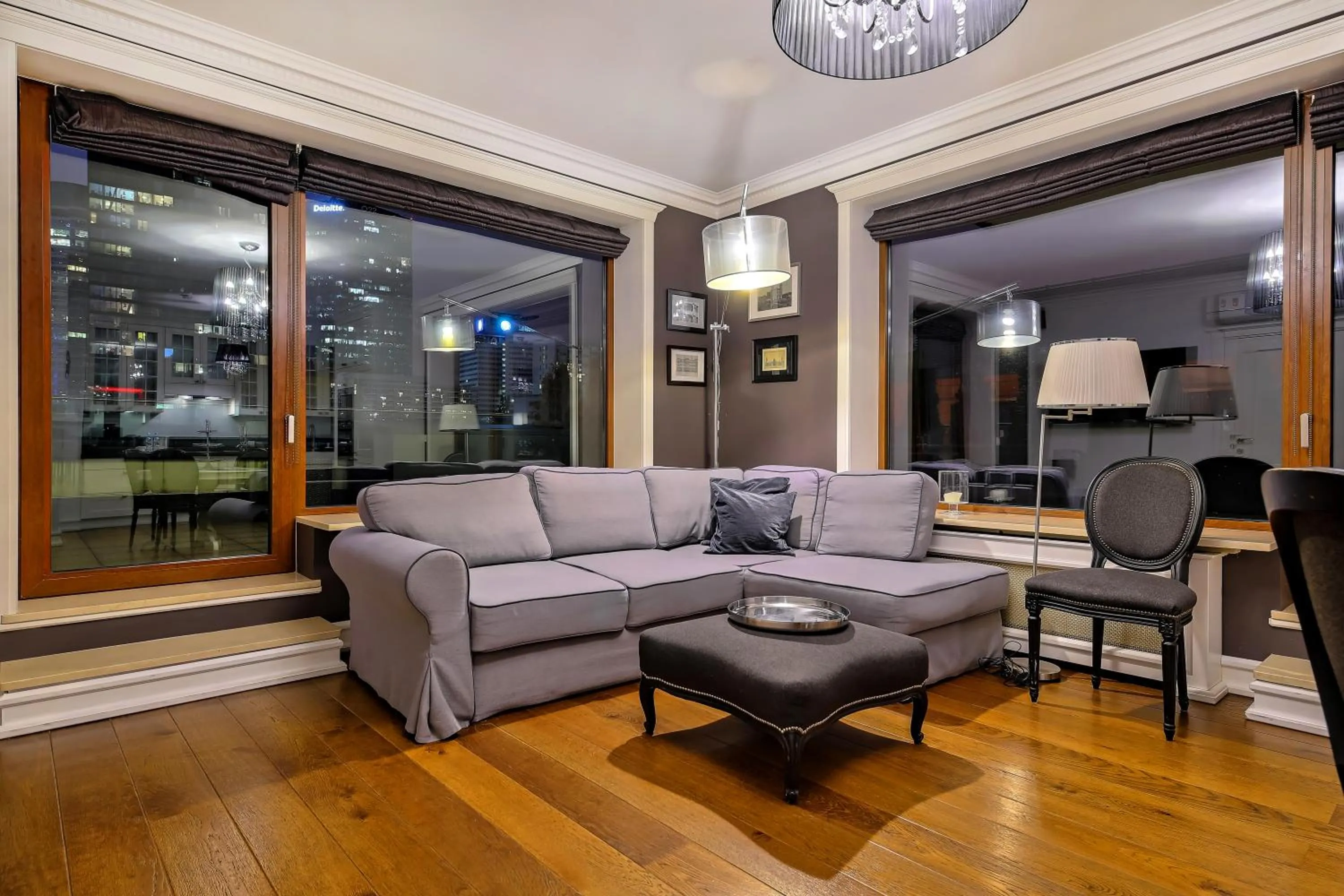 Living room in inQse Warsaw Centre