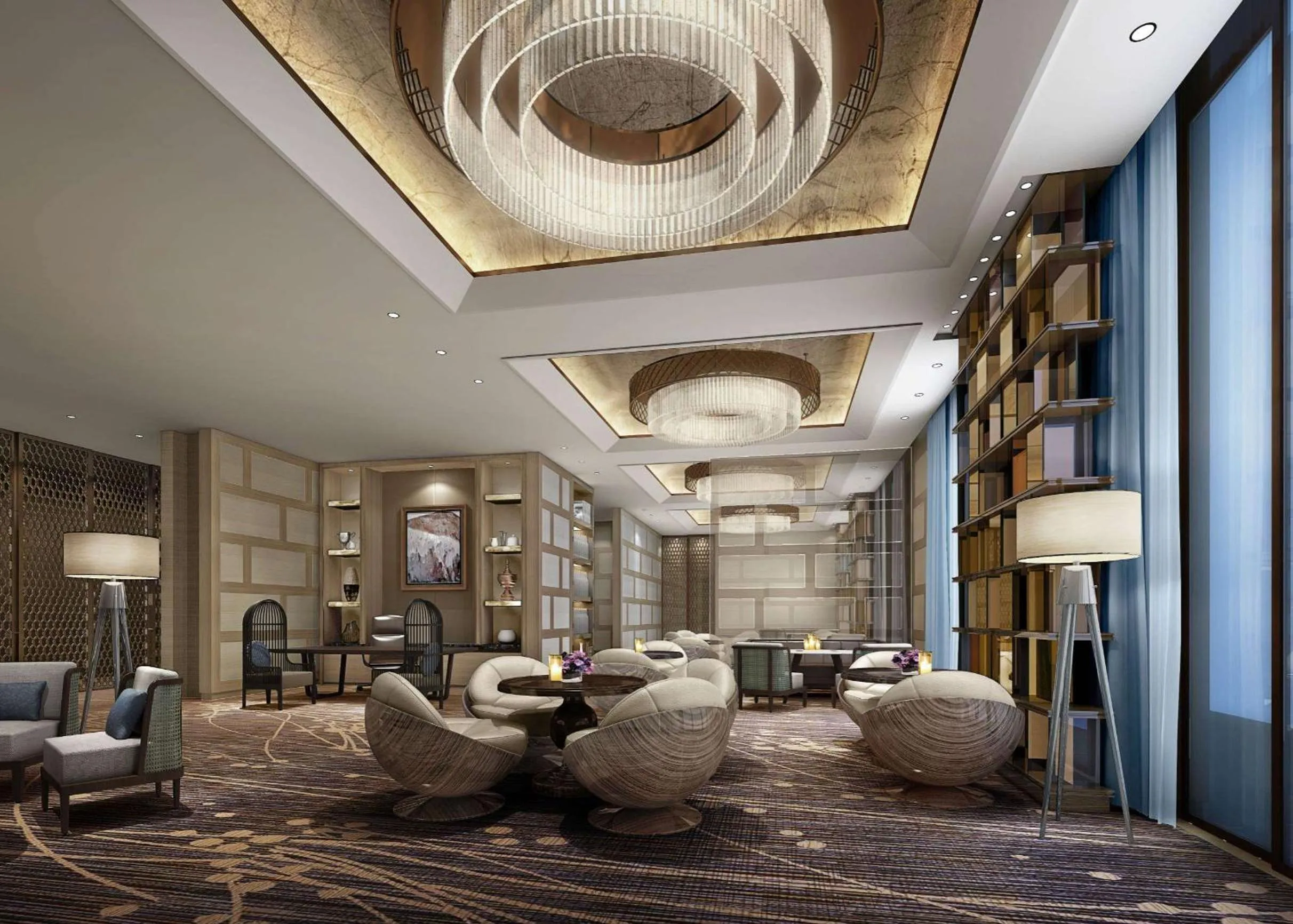 Lounge or bar in Hilton Yuxi Fuxian Lake