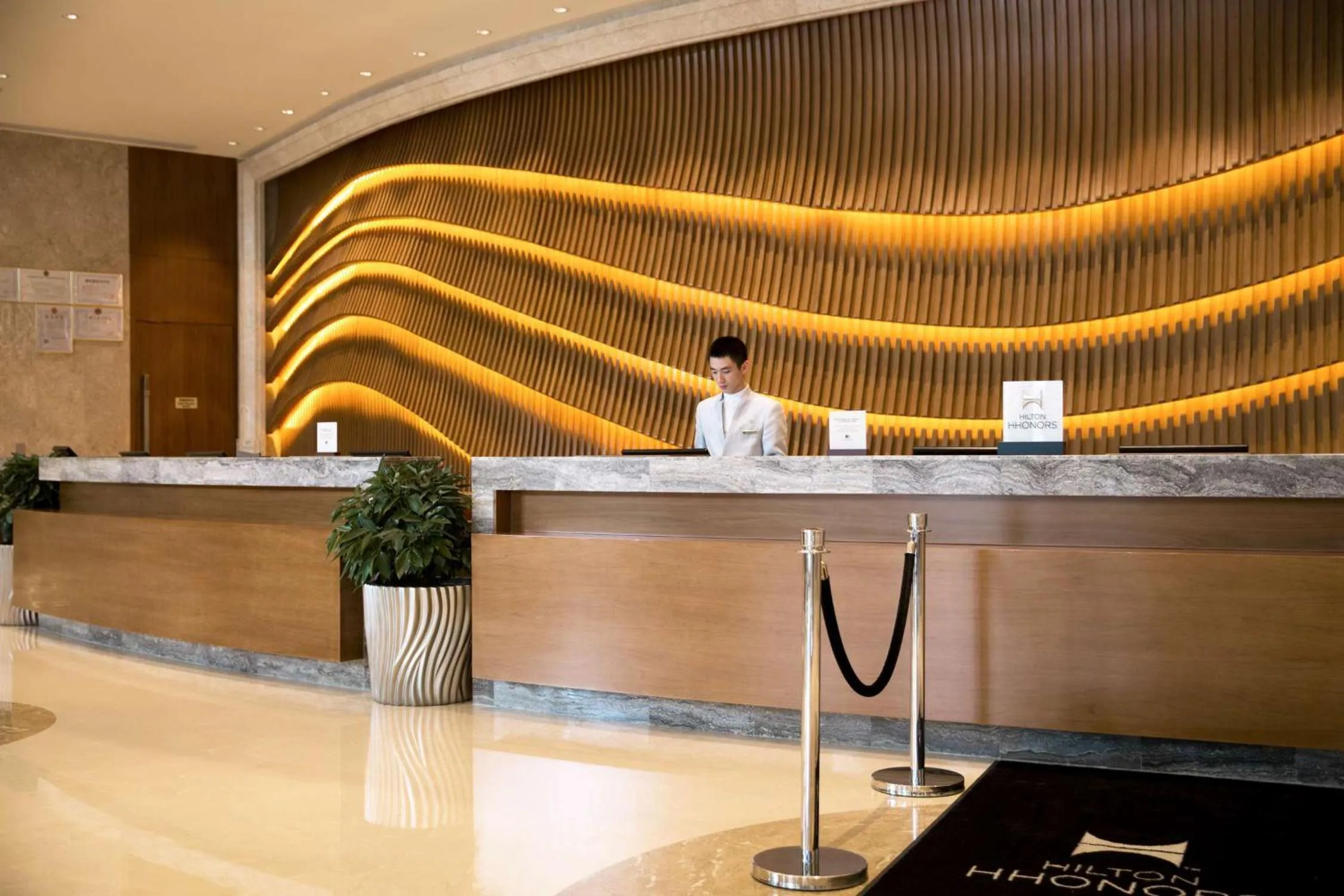 Lobby or reception in DoubleTree by Hilton Hotel Xiamen - Wuyuan Bay