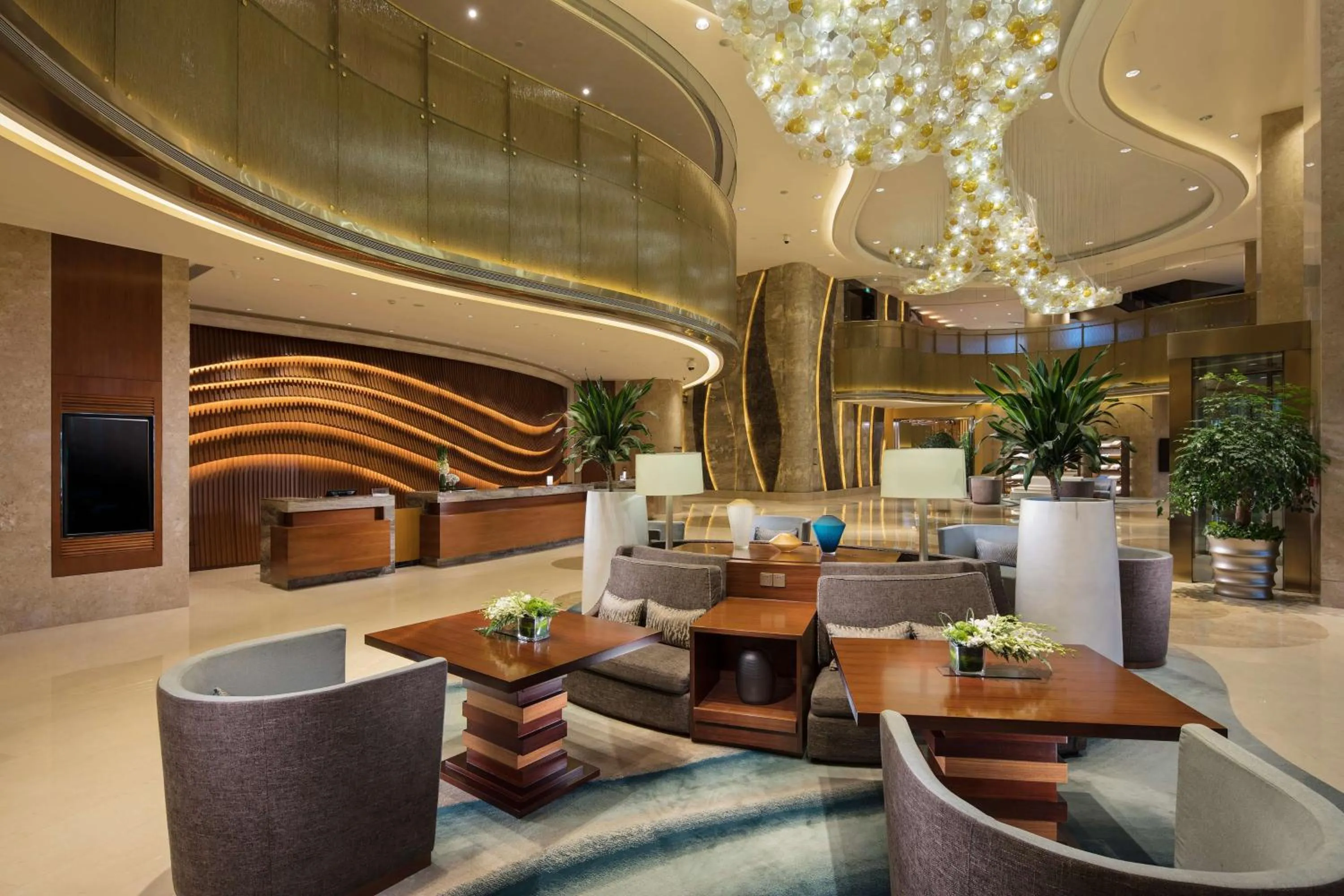 Lobby or reception in DoubleTree by Hilton Hotel Xiamen - Wuyuan Bay