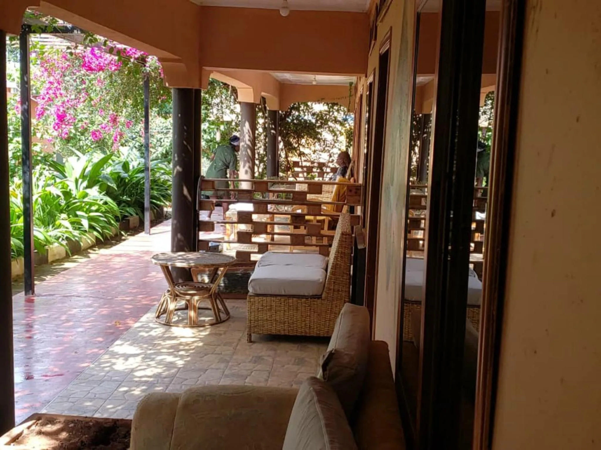 Patio in Gorilla African Guest House