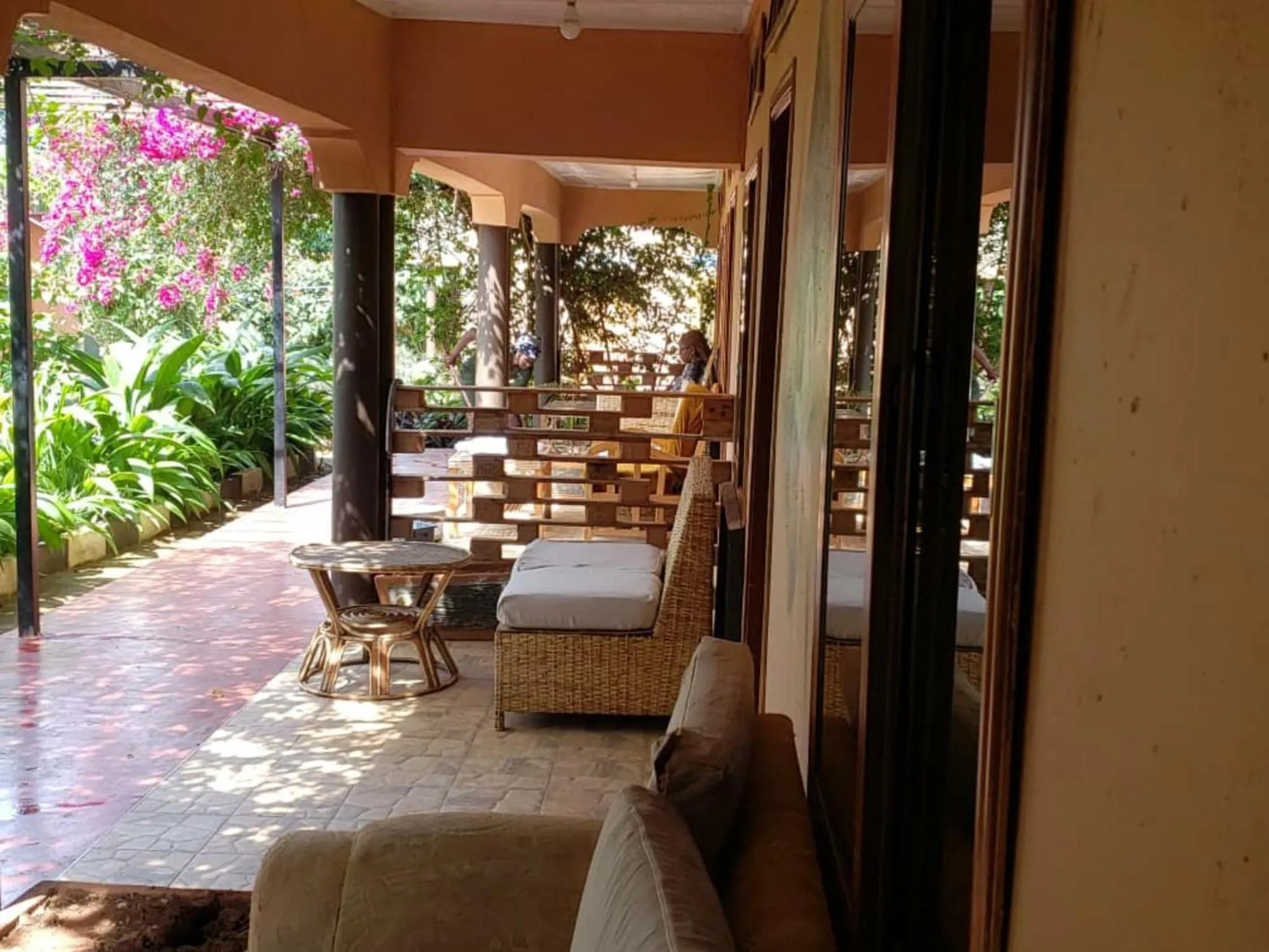 Patio in Gorilla African Guest House