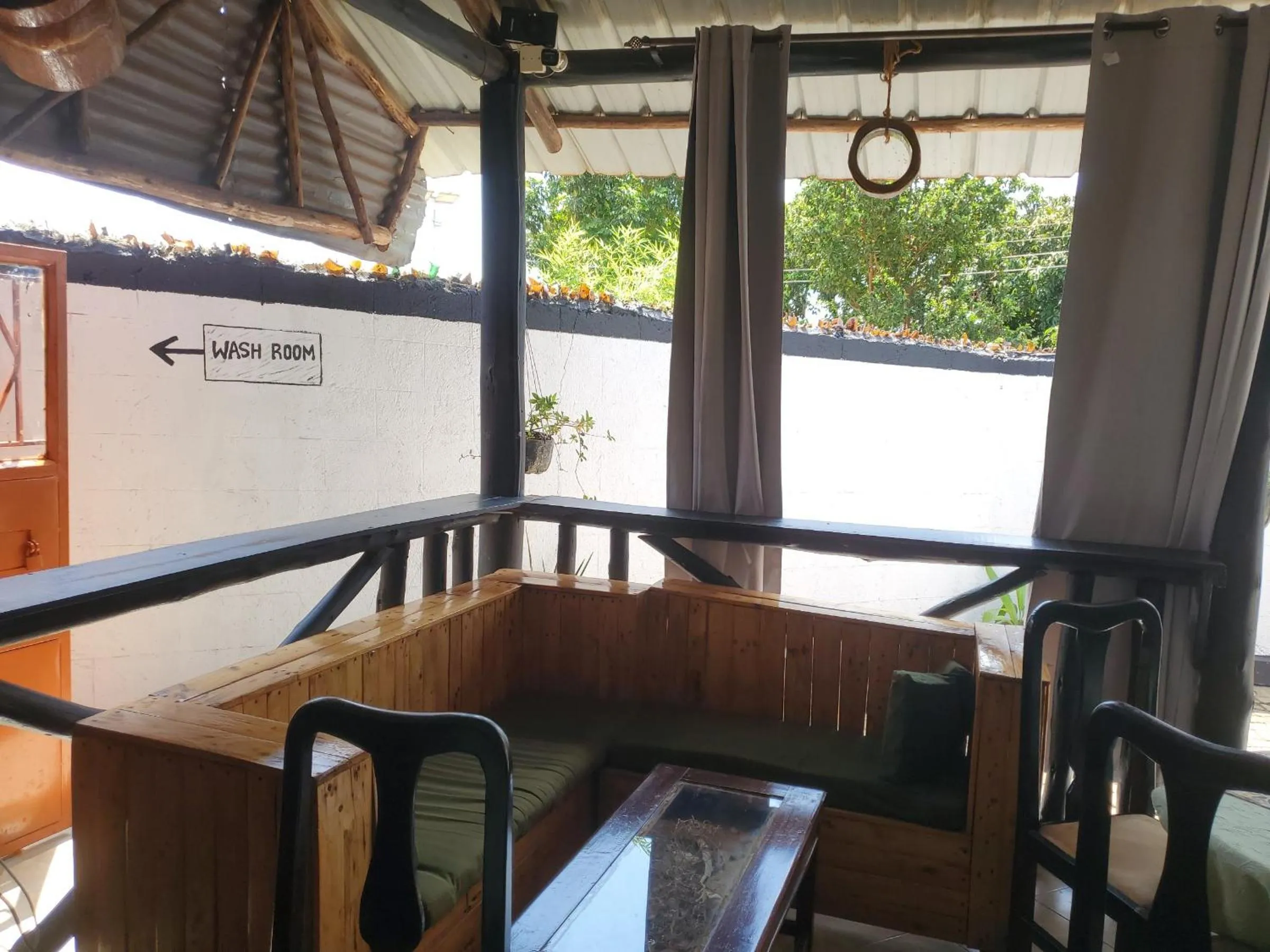 Seating area in Gorilla African Guest House