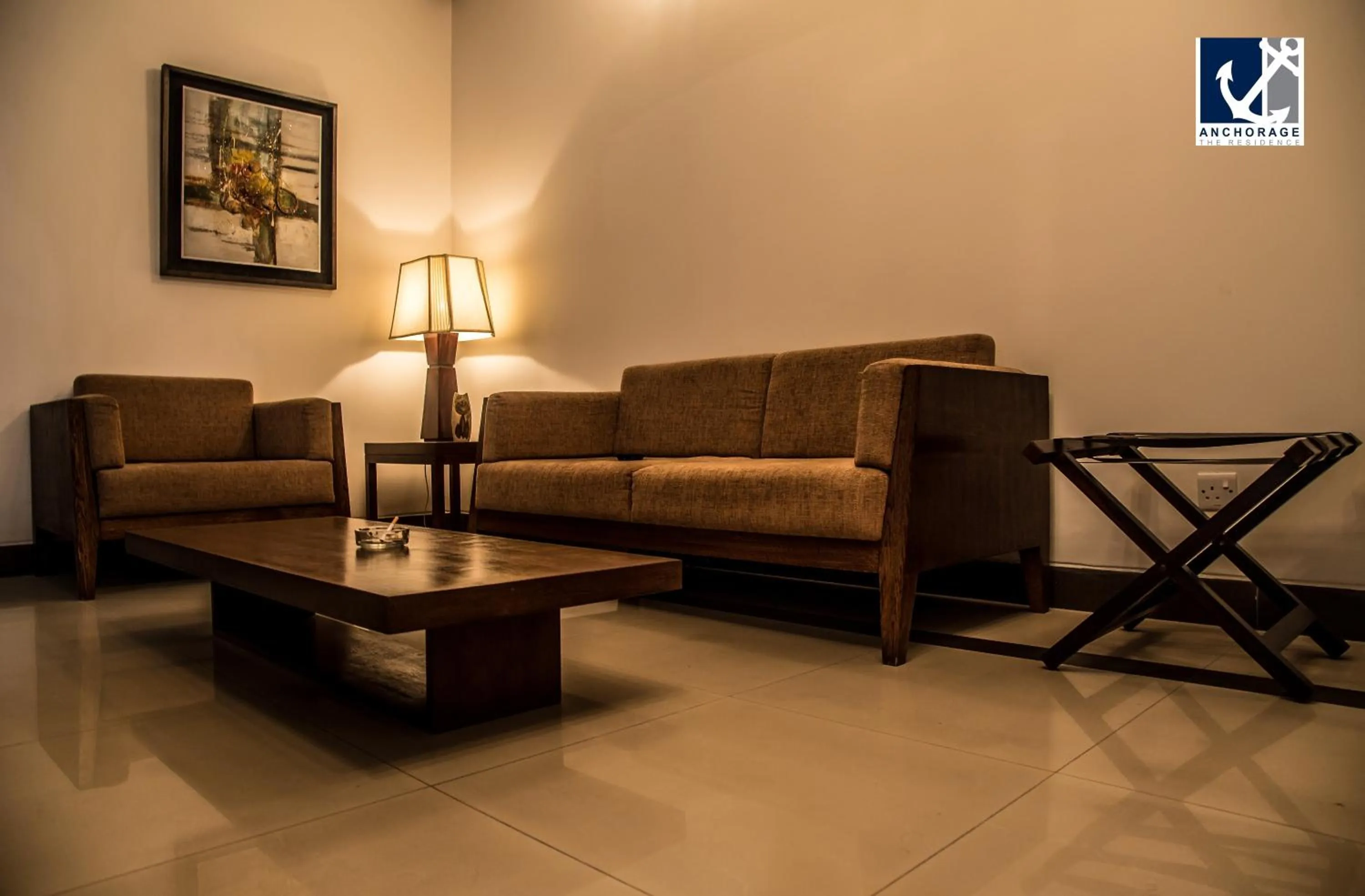 Living room in Anchorage The Residence