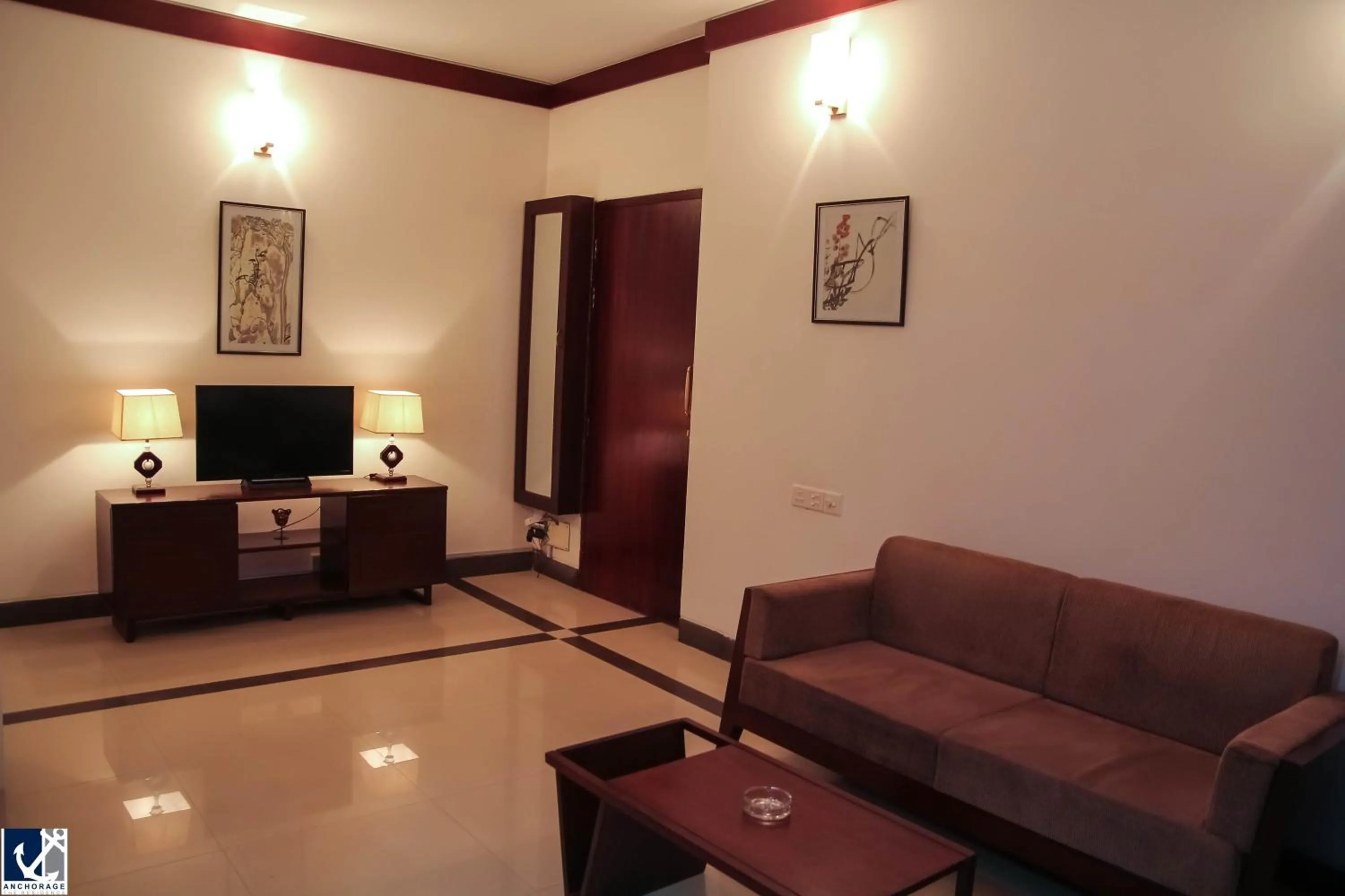 Living room in Anchorage The Residence