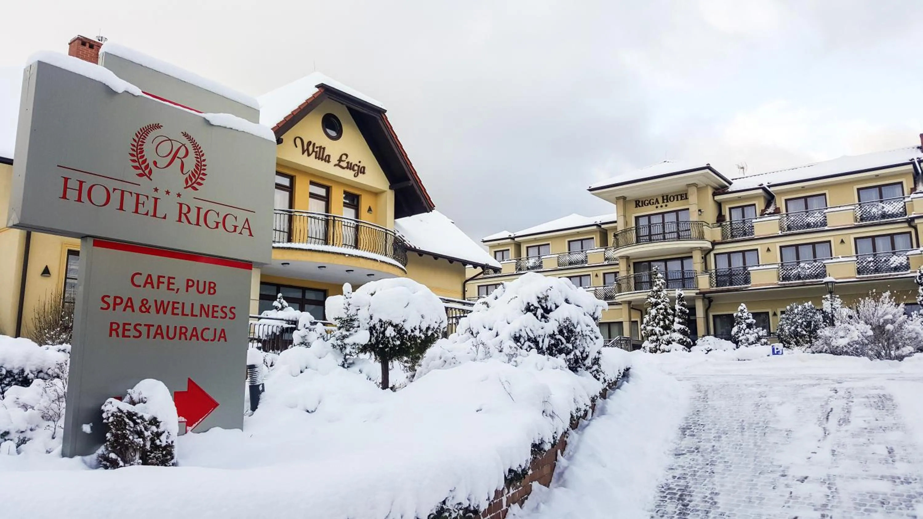 Facade/entrance in Hotel Rigga