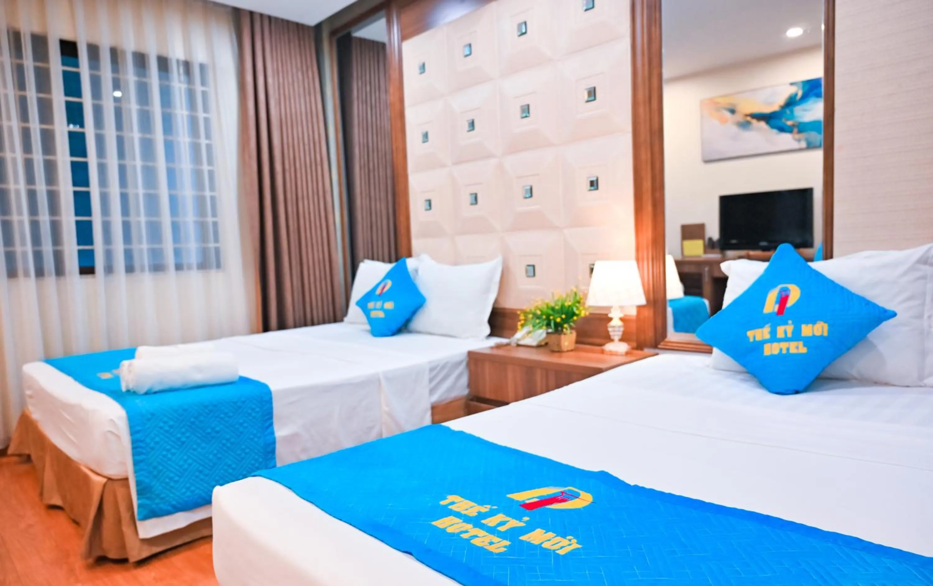 Bed in Khách sạn Thế Kỷ Mới