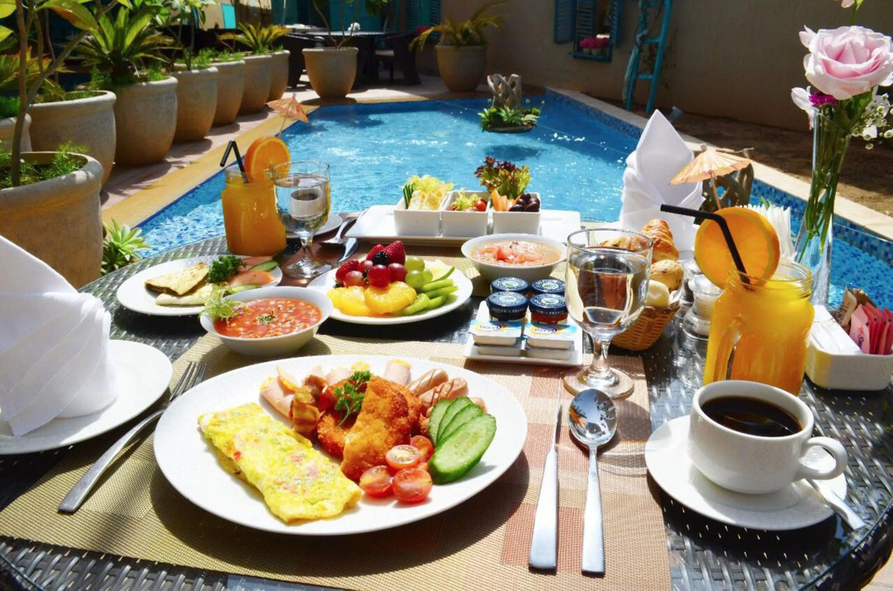 Breakfast in Vivienda Hotel Villas Granada