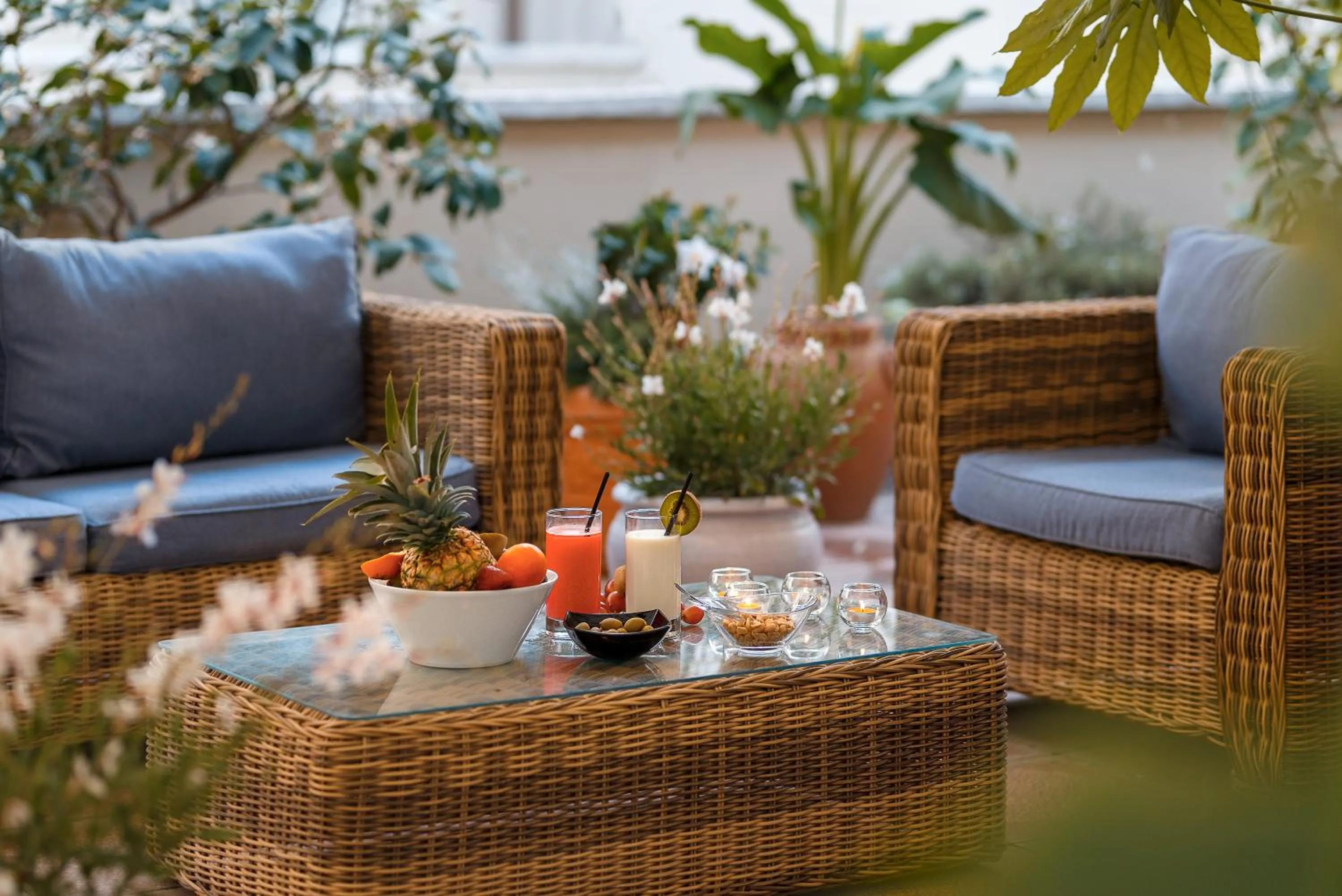 Patio in Hotel Residence Esplanade