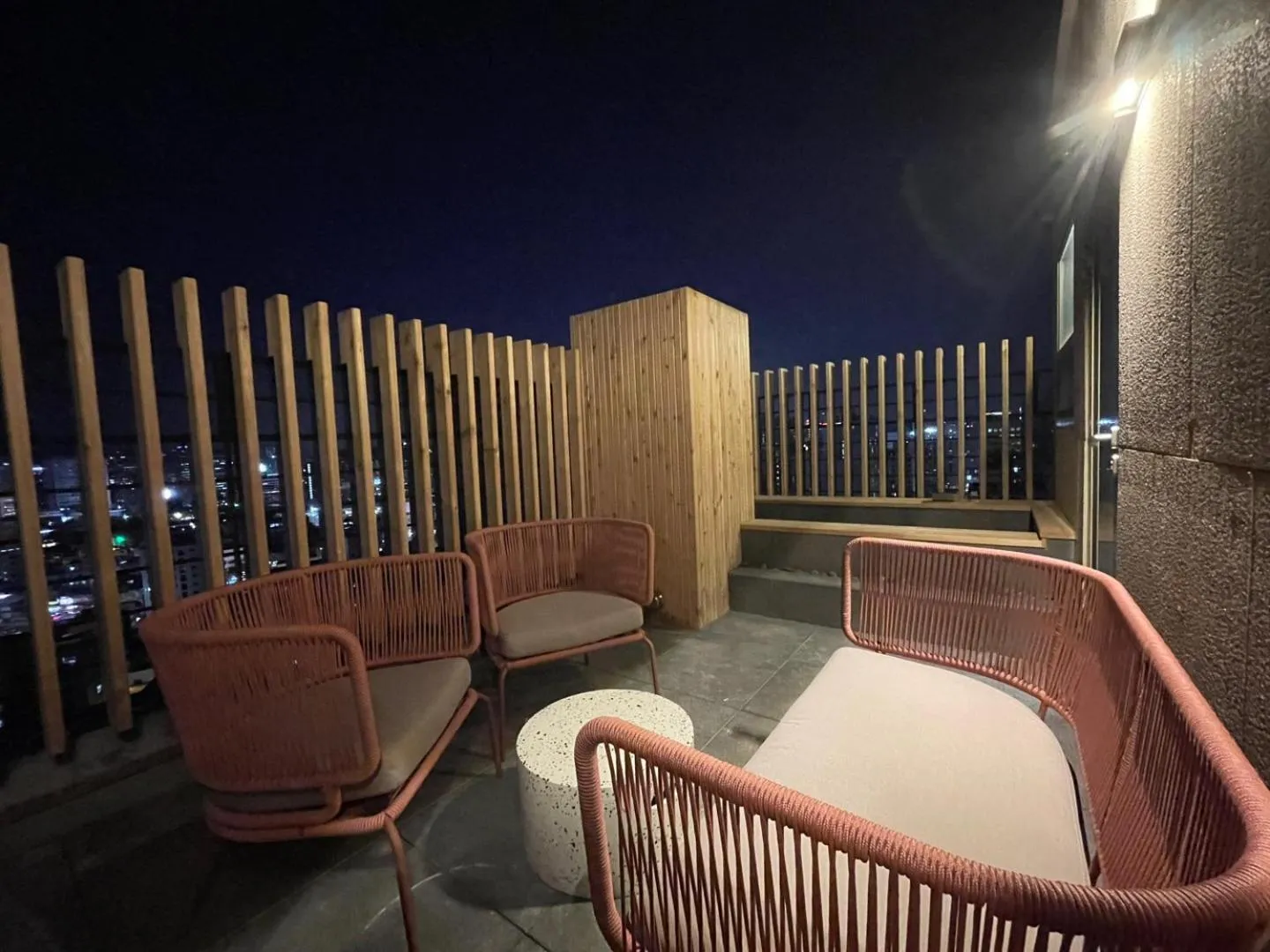 Balcony/Terrace in New Blanc Central Myeongdong