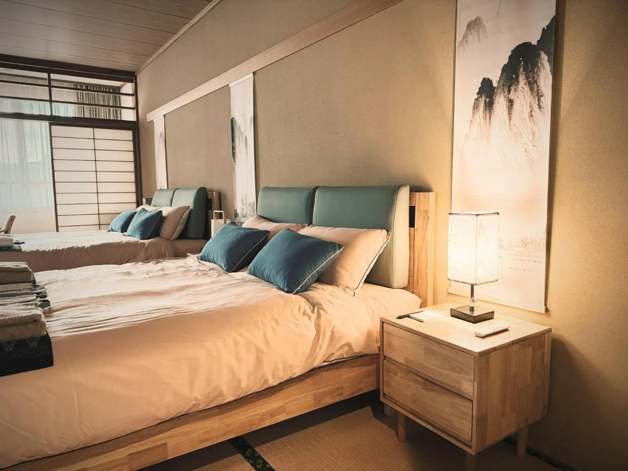 Bed in Sansui Resorts Yamanakako