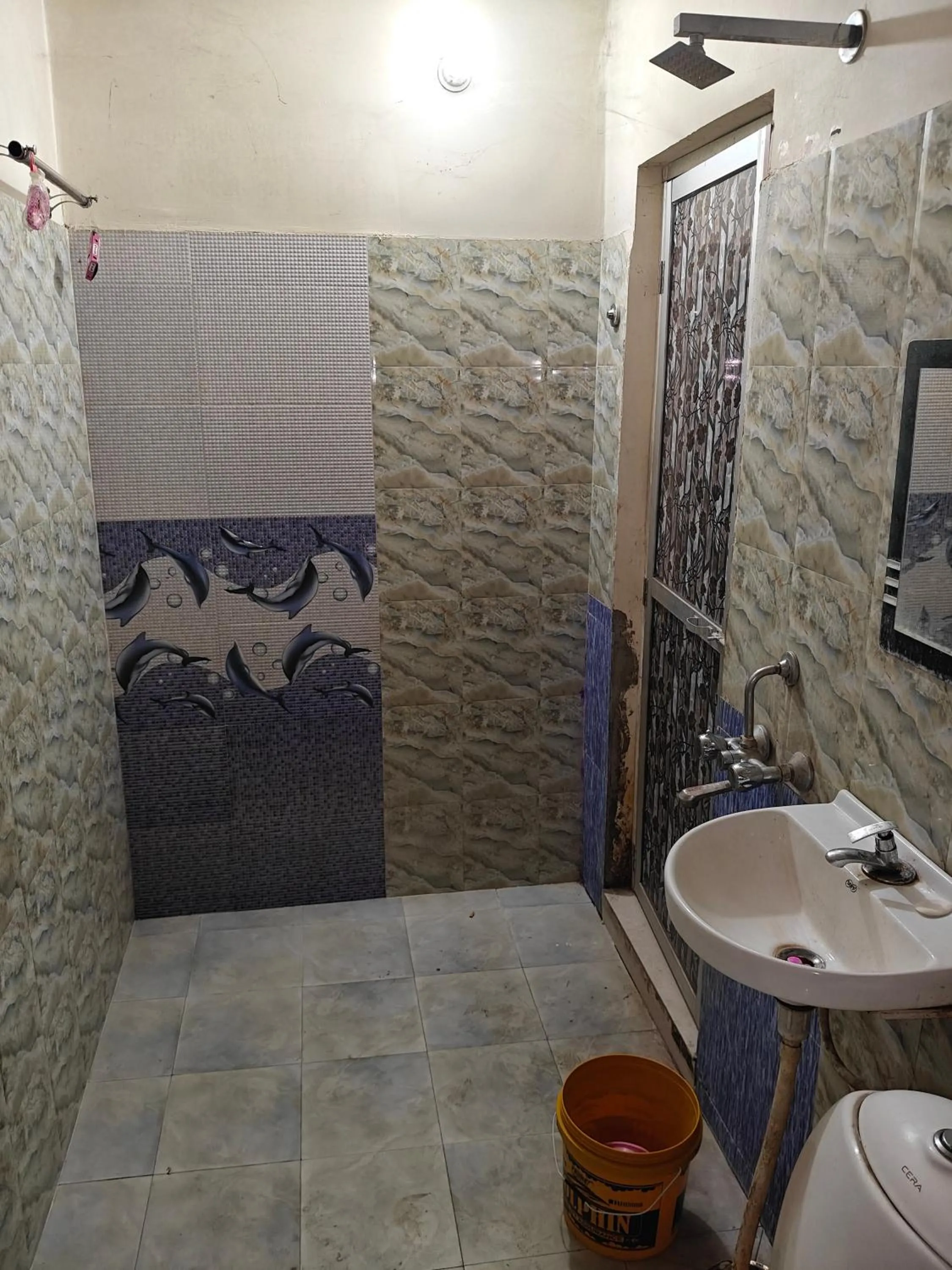 Shower in Baba Guest House