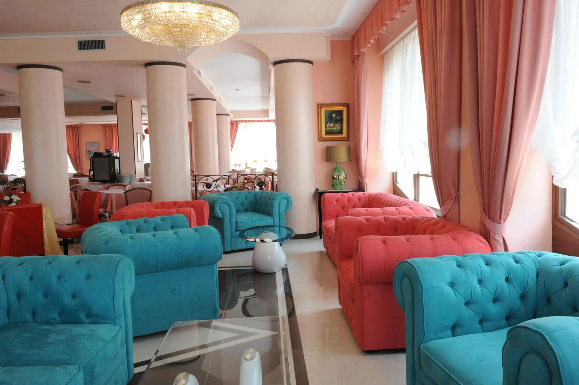 Communal lounge/ TV room in Hotel Cristallo