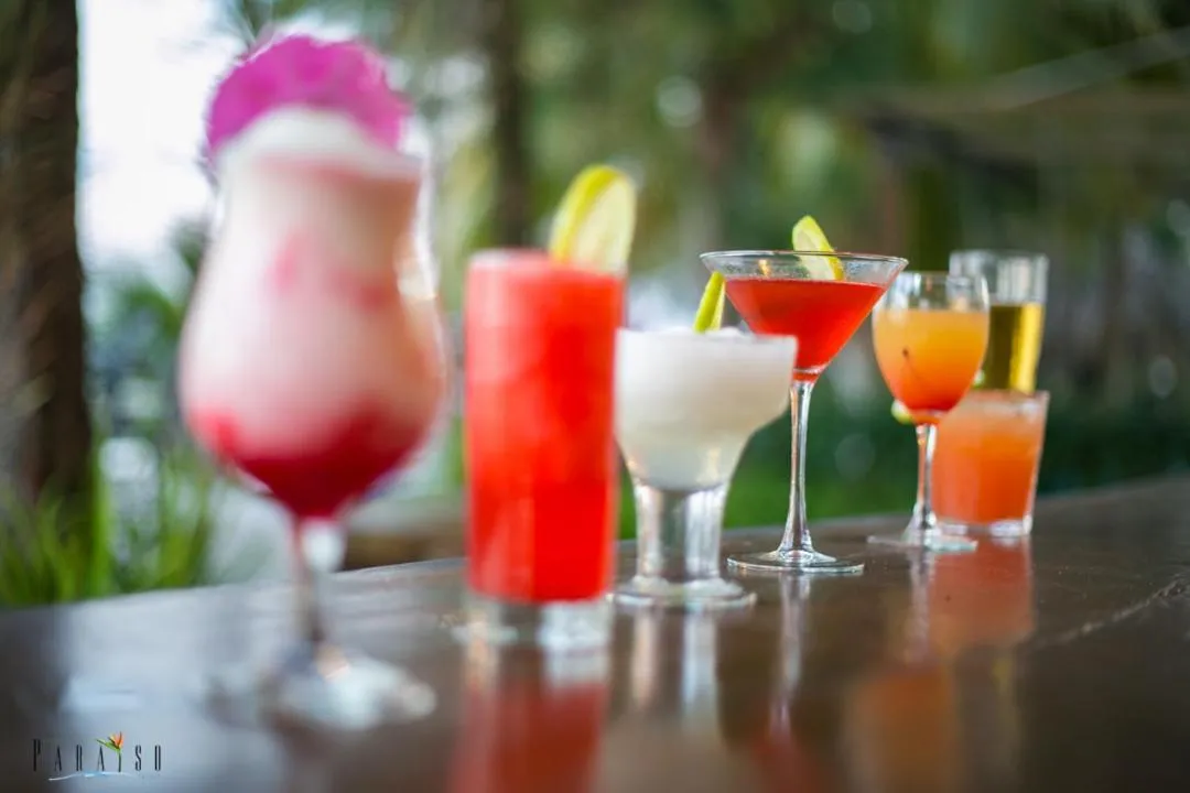 Alcoholic drinks in Paraiso Rainforest and Beach Hotel