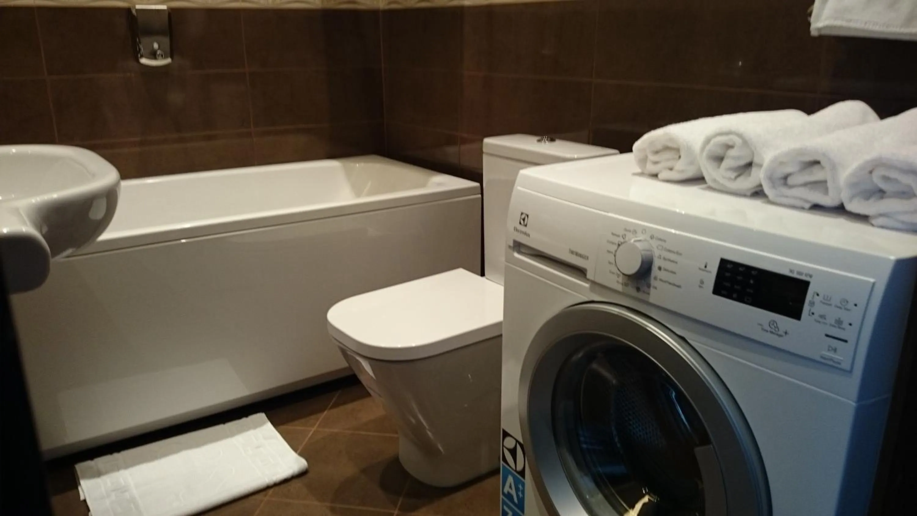 Bathroom in Katrin Apartments