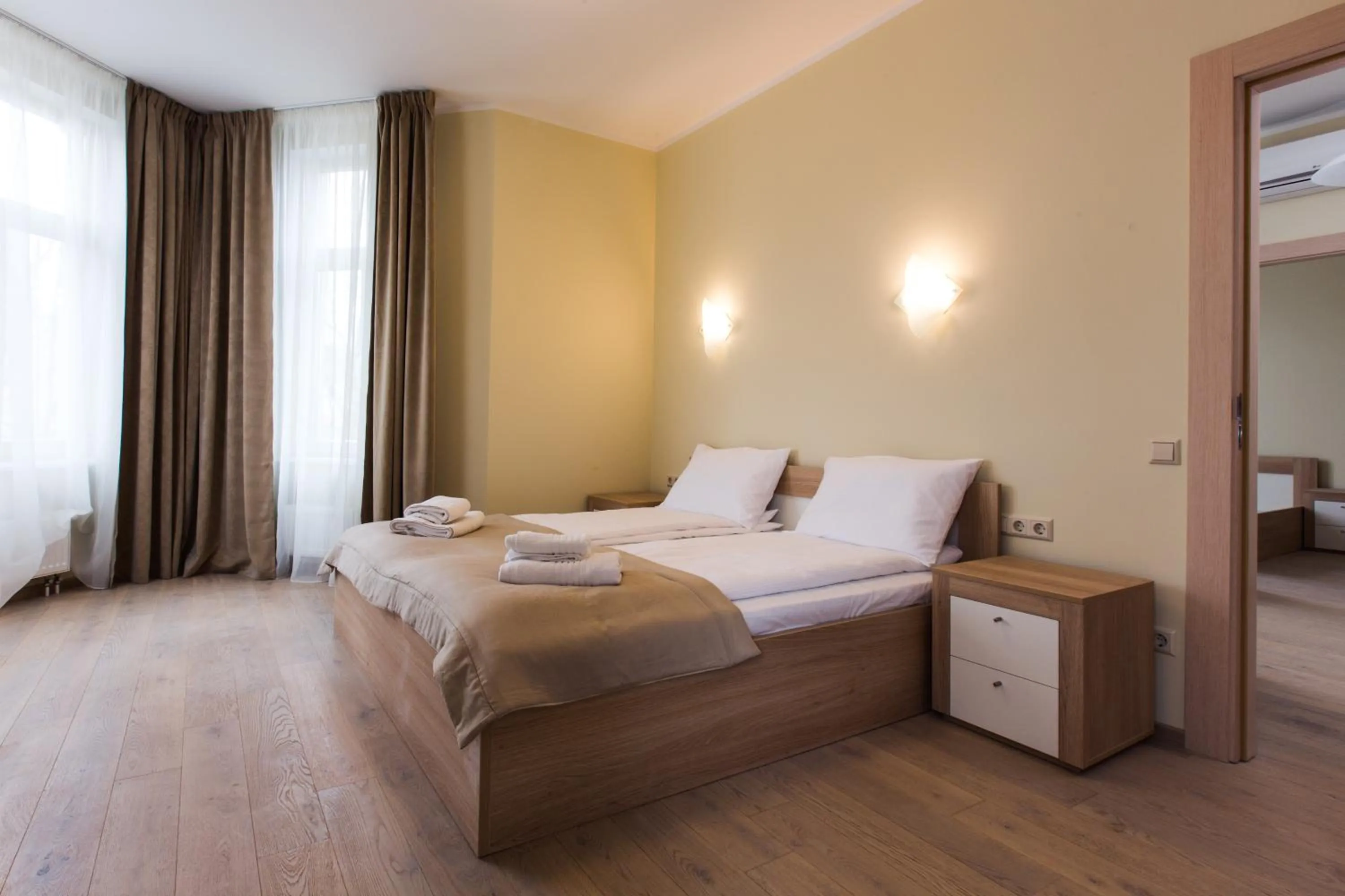 Bed in Katrin Apartments