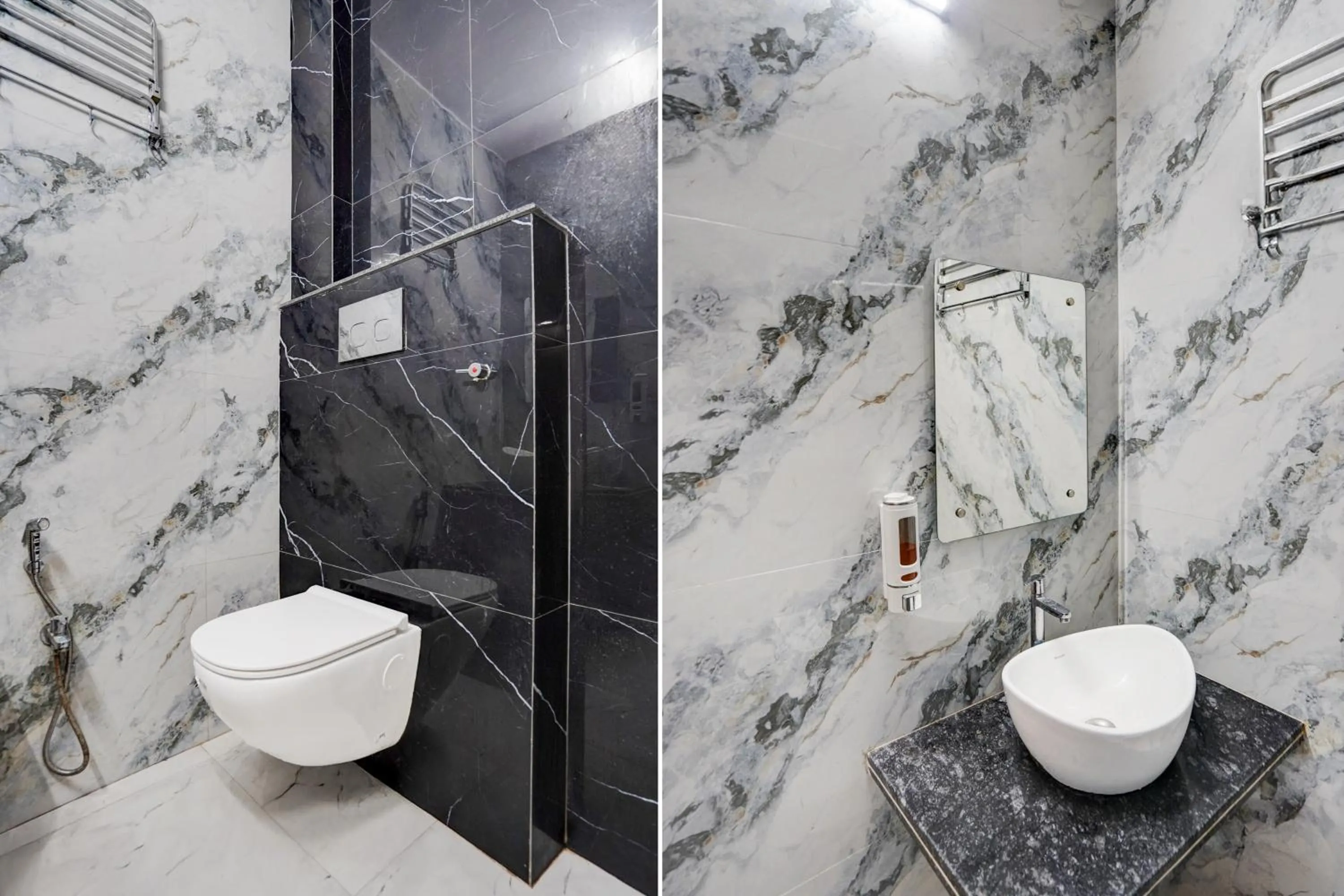 Bathroom in OYO Hotel O Khargapur Ring Road Formerly Shimla Grand