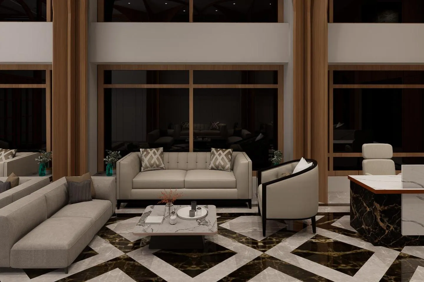 Lobby or reception in Nirvana Grand Hotel & Resort