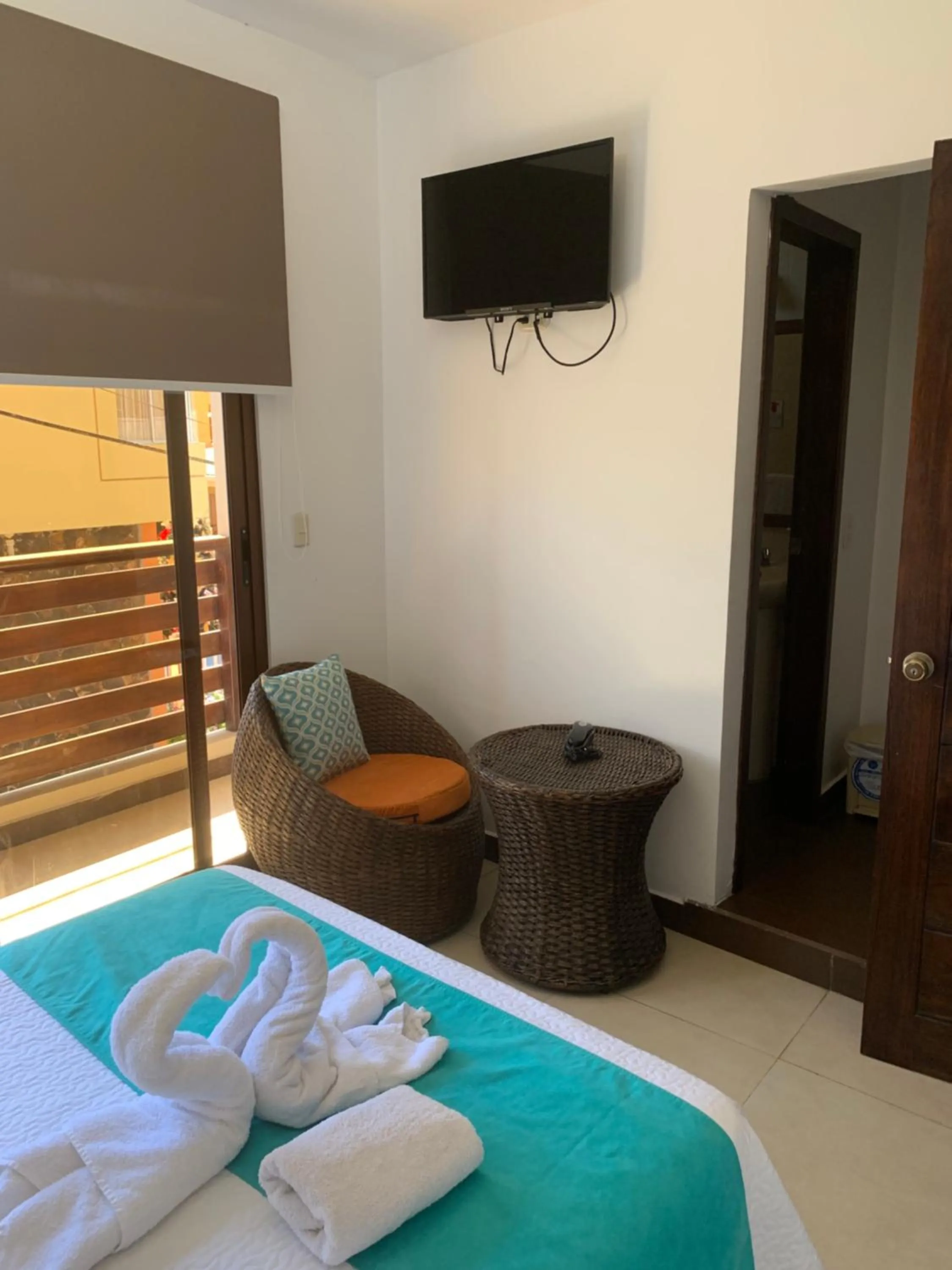 Bed in Hostal Costa del Pacifico