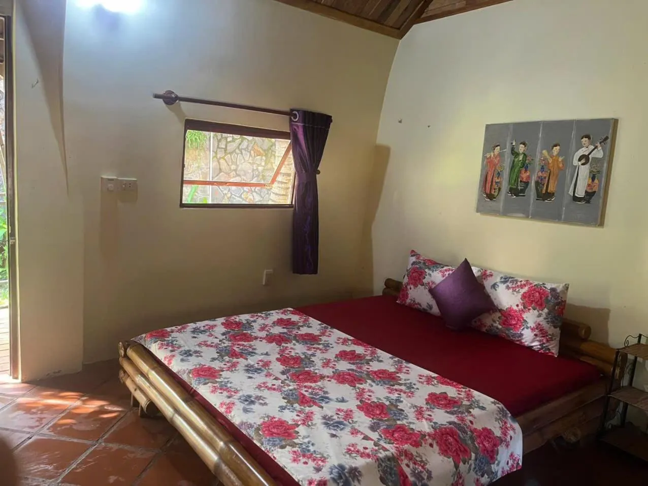 Bed in Ninila Fruit Farm Bungalow