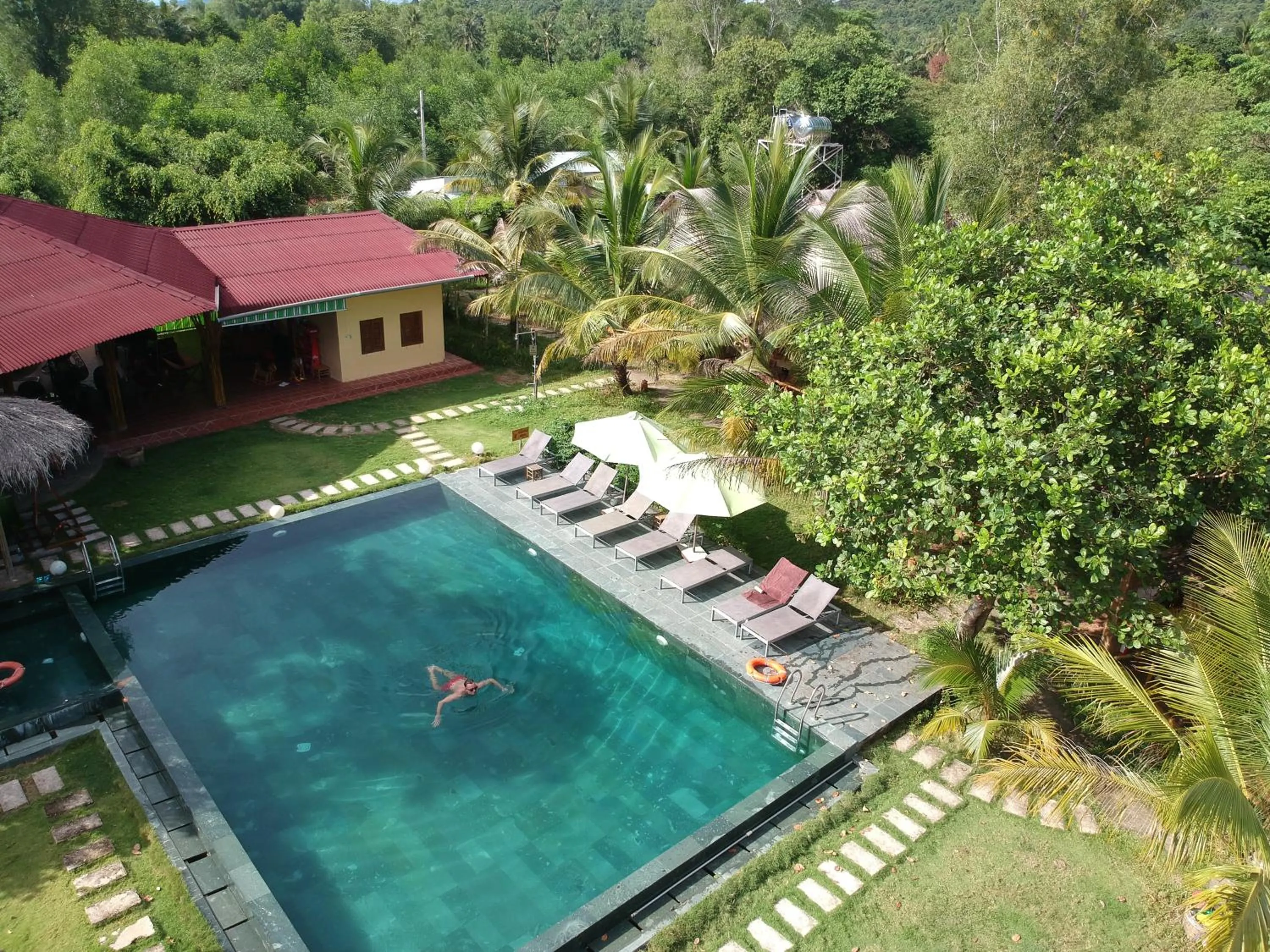 Pool view in Ninila Fruit Farm Bungalow