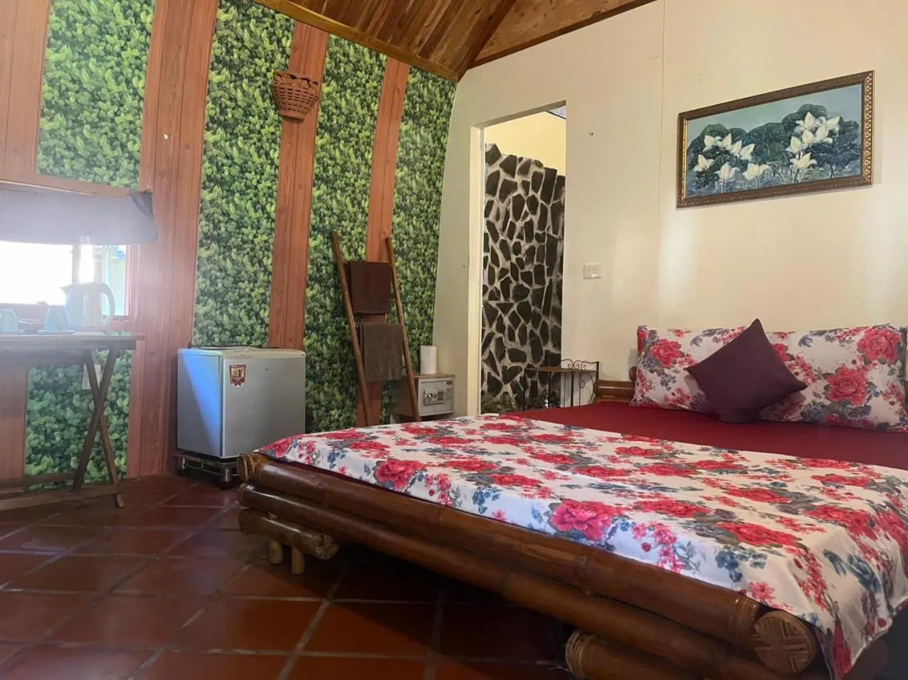 Bed in Ninila Fruit Farm Bungalow