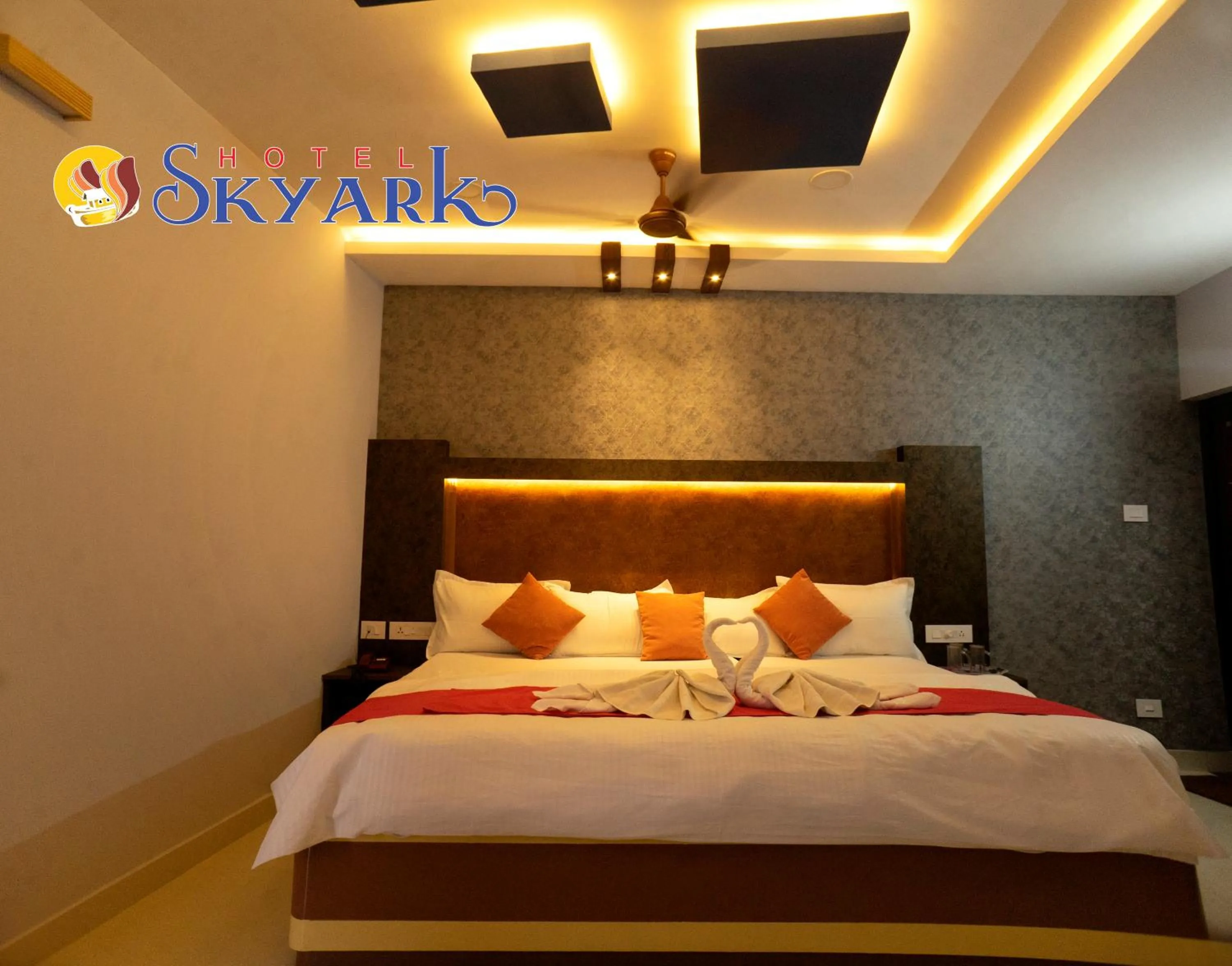 Bed in Hotel Skyark