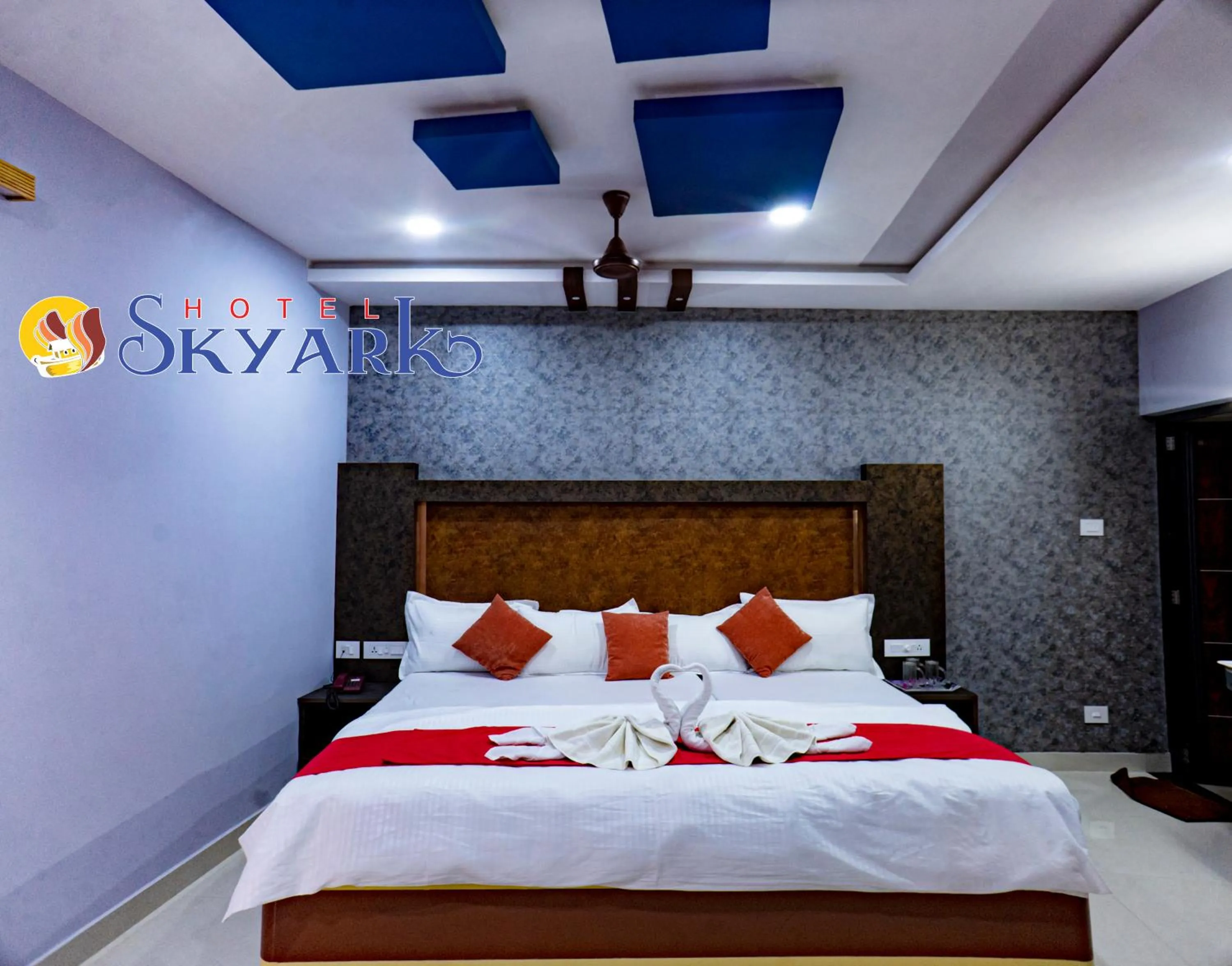 Bed in Hotel Skyark