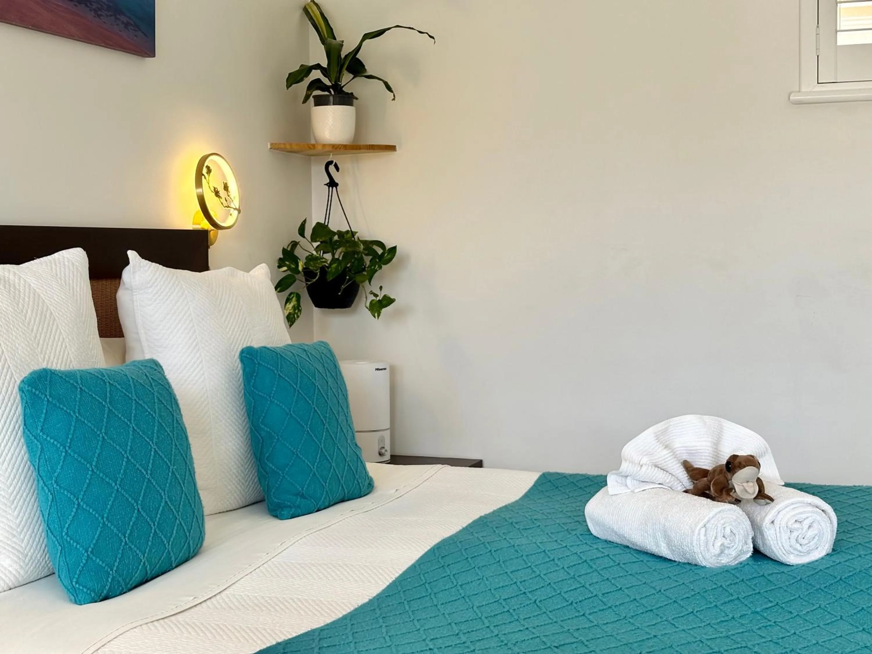 Bed in Gecko Lodge Kalbarri