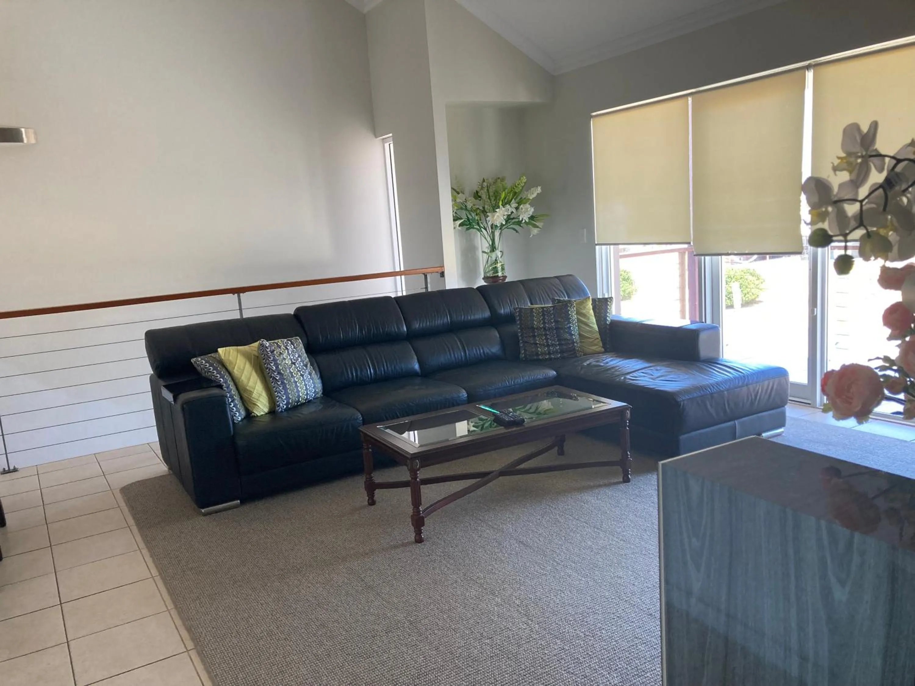 Living room in Gecko Lodge Kalbarri