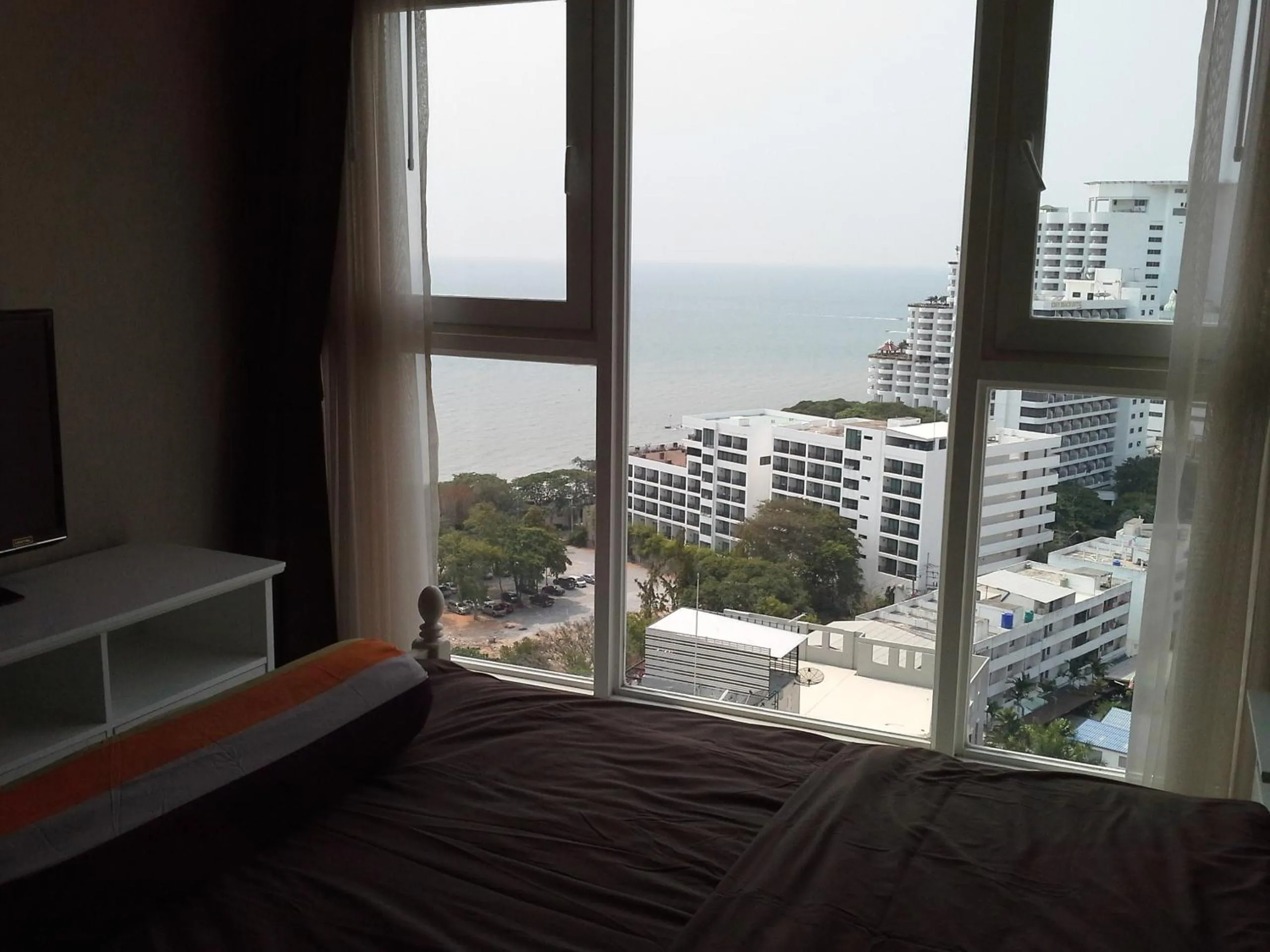 View (from property/room), Bed in Cosy Beach View Apartments