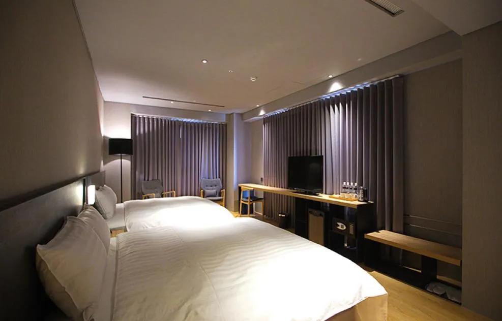 Bed in Chiayi Guanzhi Hotel